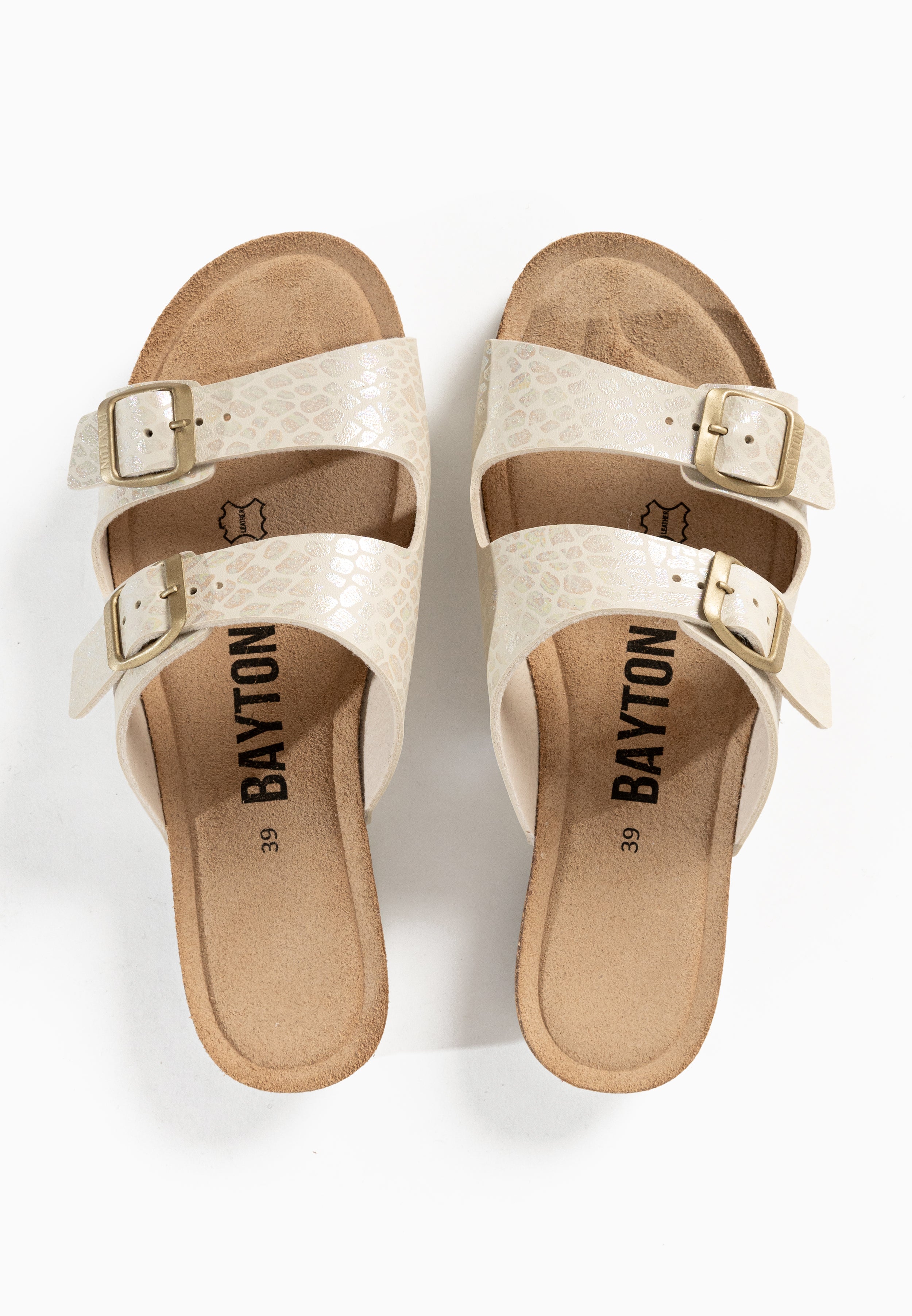 Astrakan Beige 2 Strap Sandals