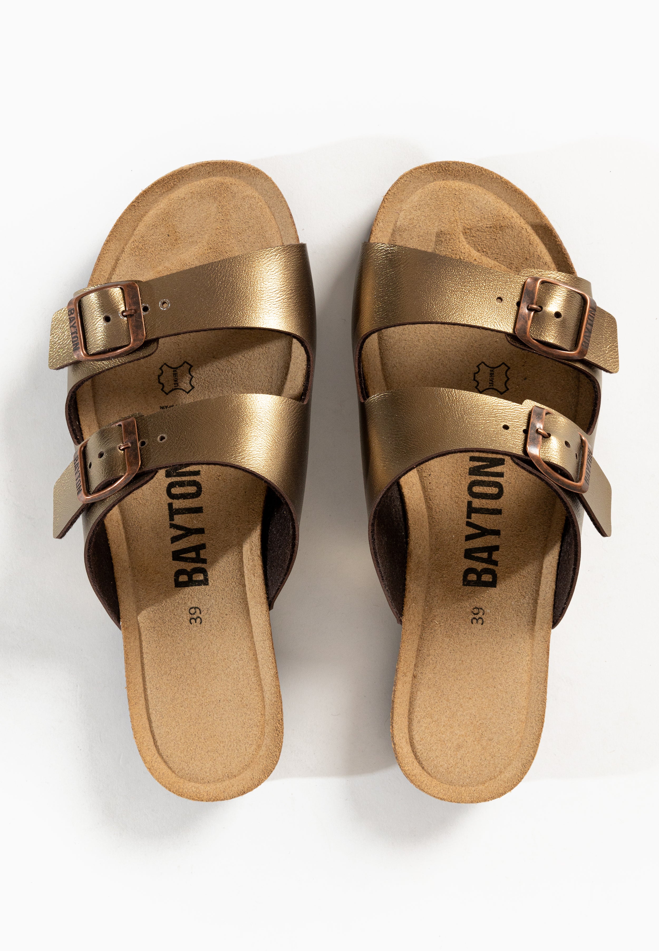 Astrakan Bronze 2 Straps Sandals