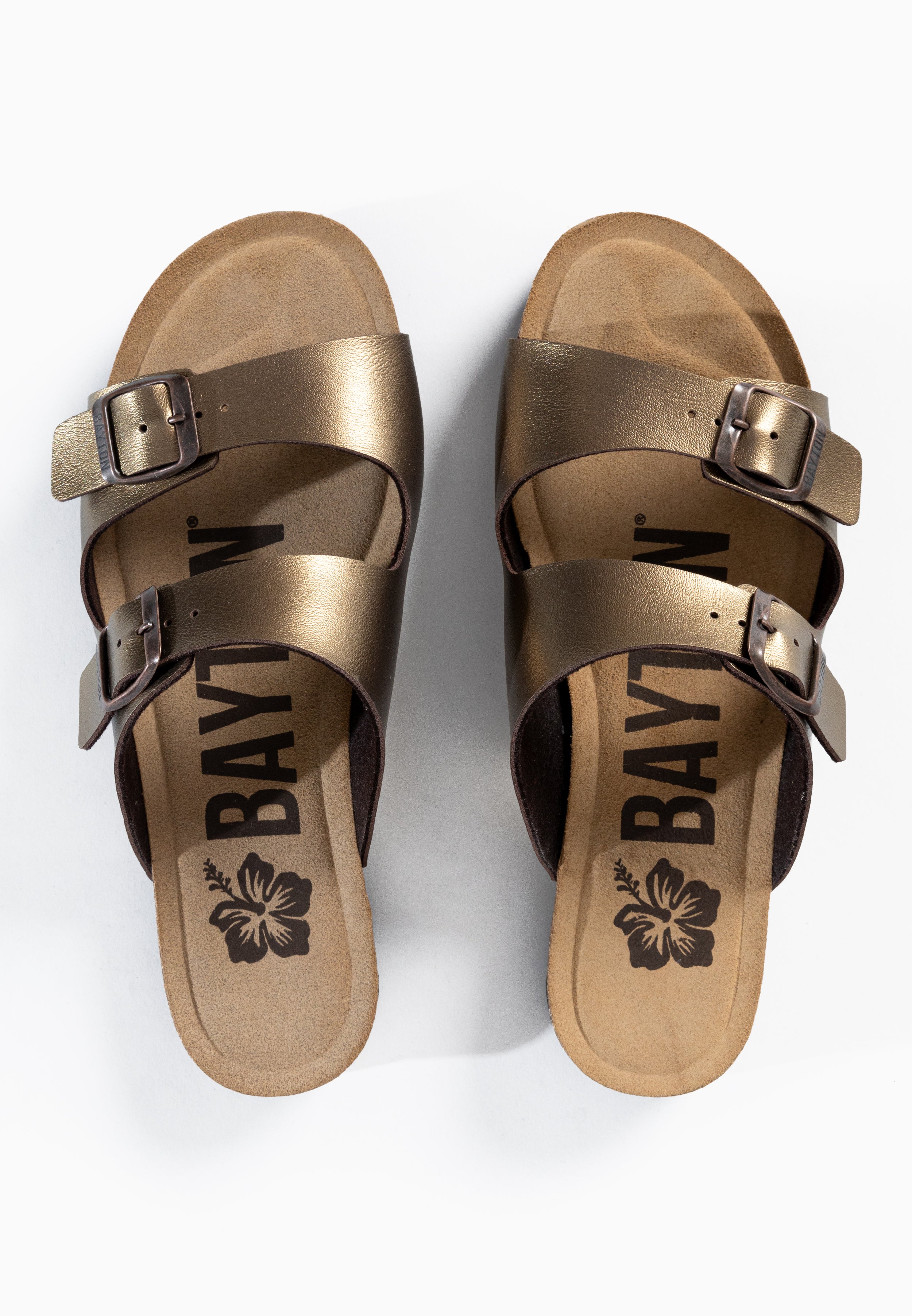 Astrakan Bronze 2 Strap Sandals