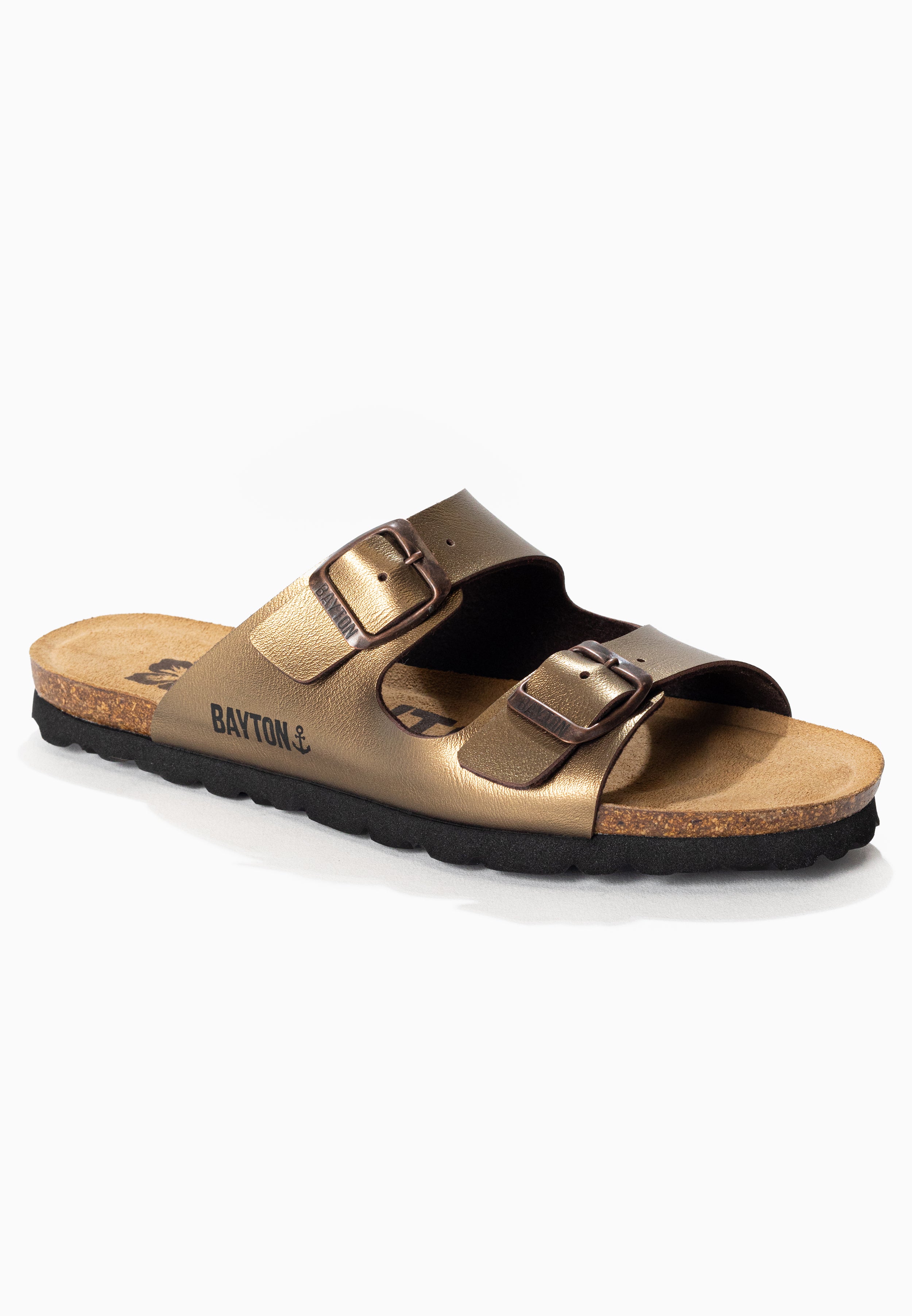 Astrakan Bronze 2 Strap Sandals