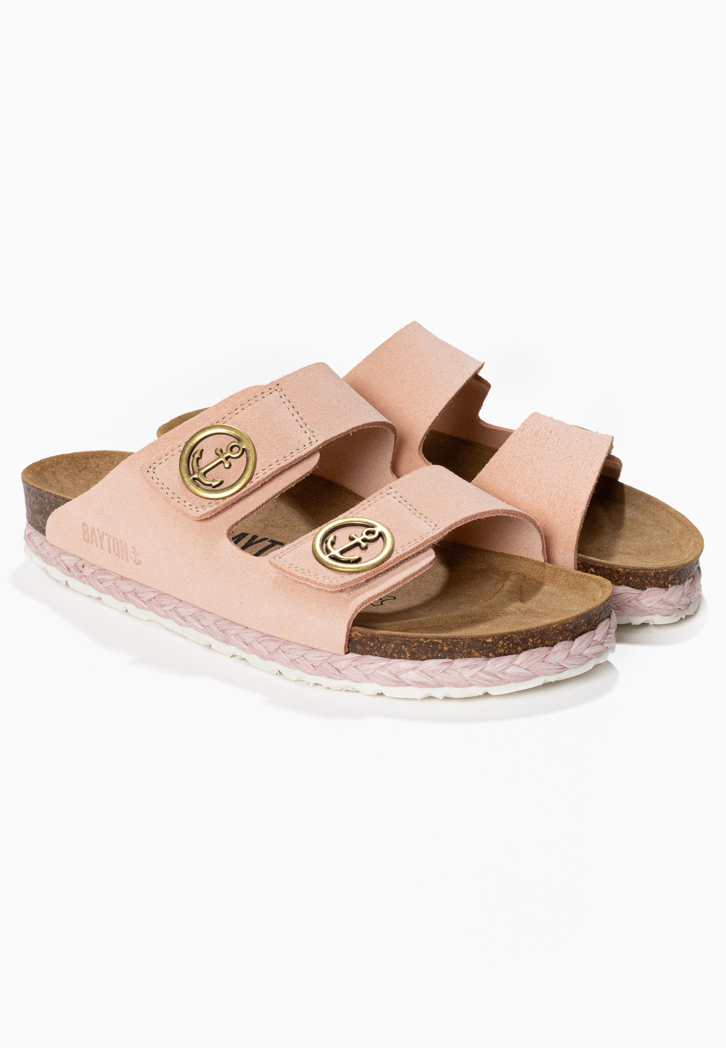 Belinda Rose Suede Leather 2 Strap Sandals