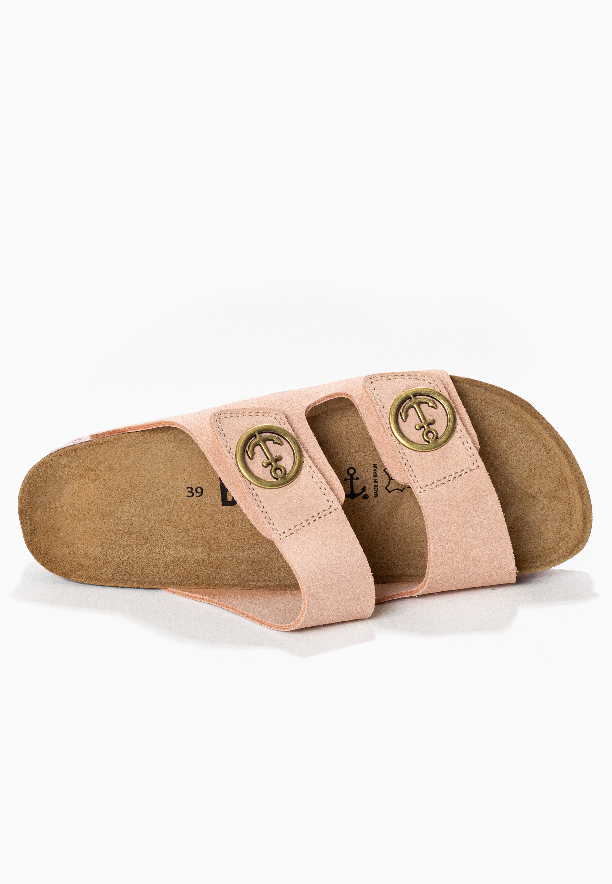 Belinda Rose Suede Leather 2 Strap Sandals