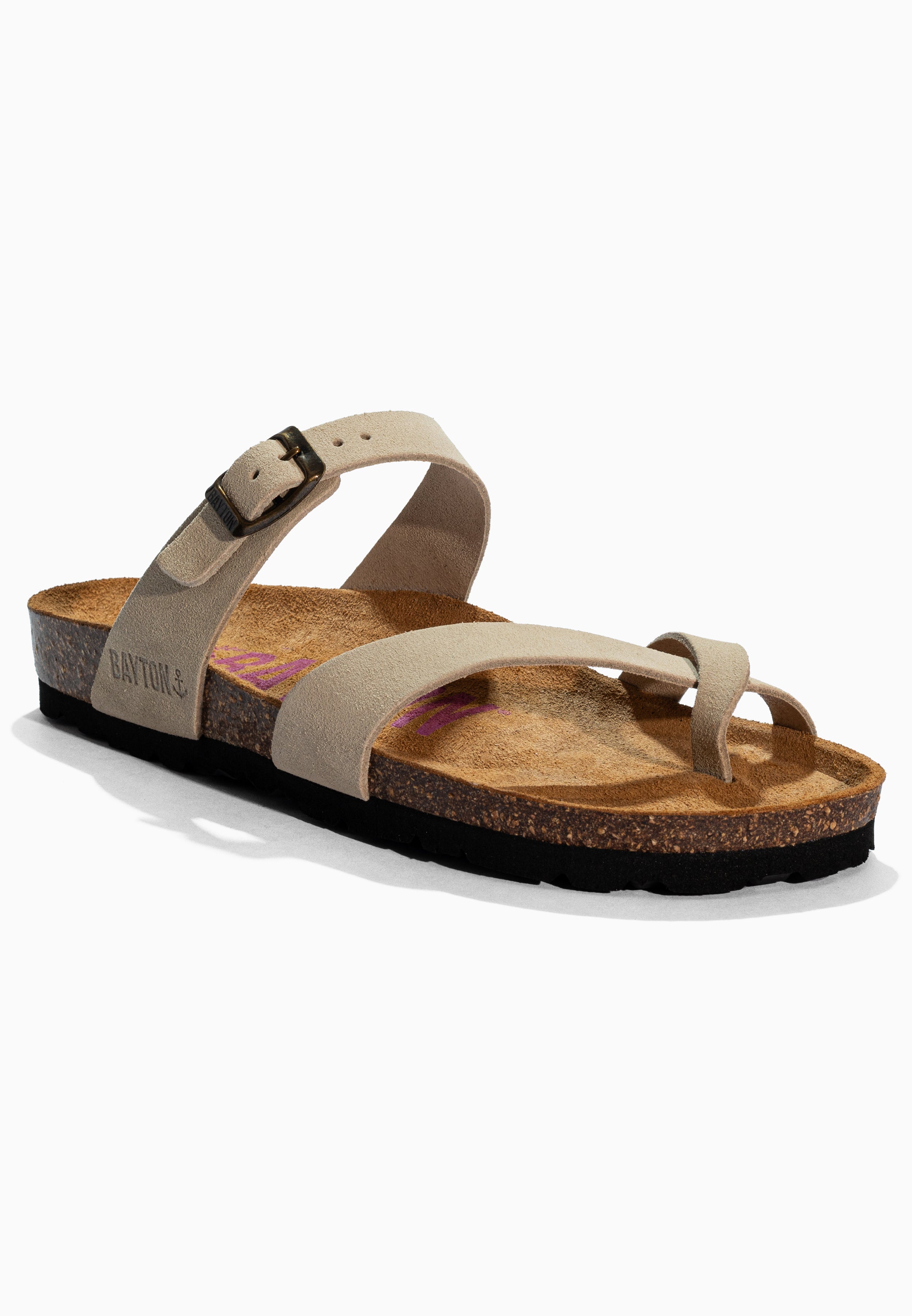 Diane Beige Suede Leather Sandals