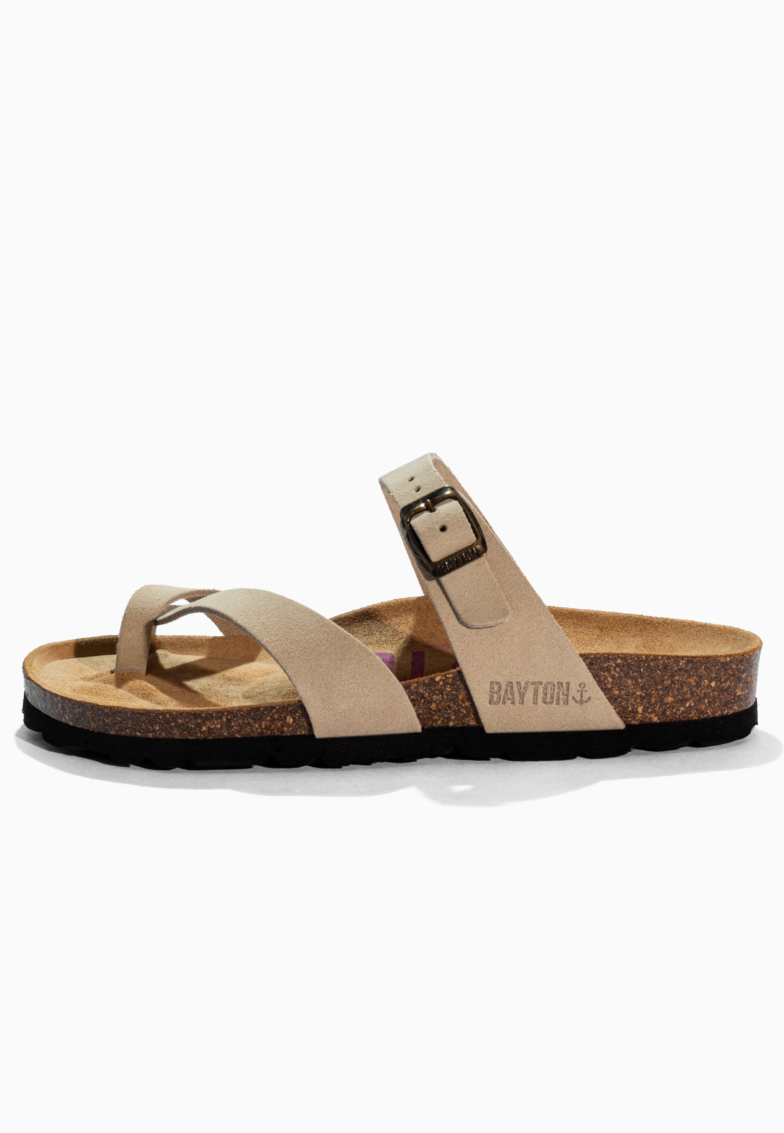 Diane Beige Suede Leather Sandals