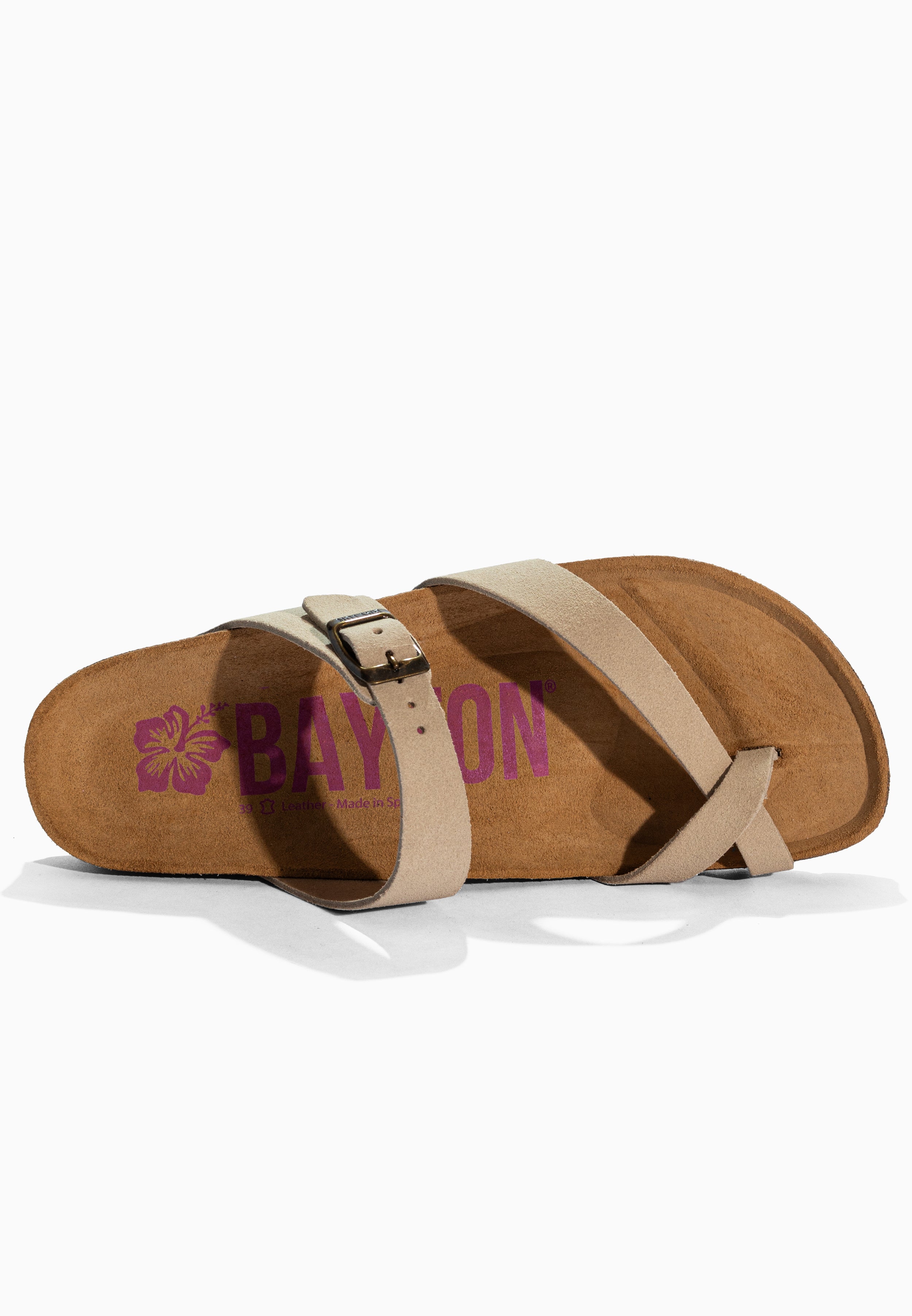 Diane Beige Suede Leather Sandals