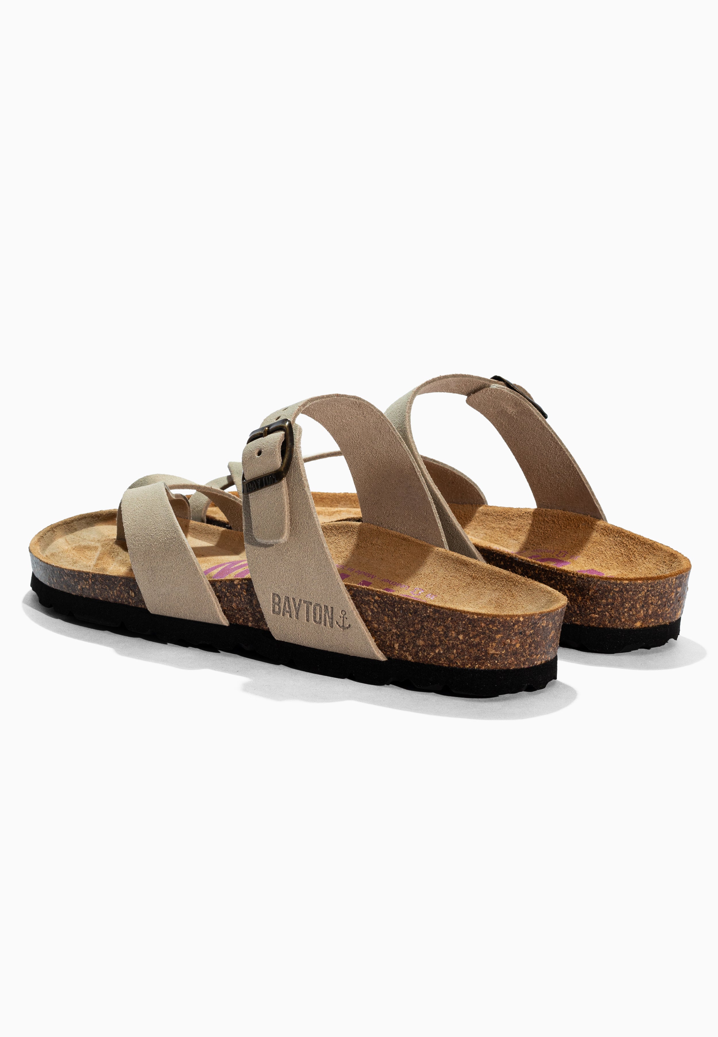 Diane Beige Suede Leather Sandals