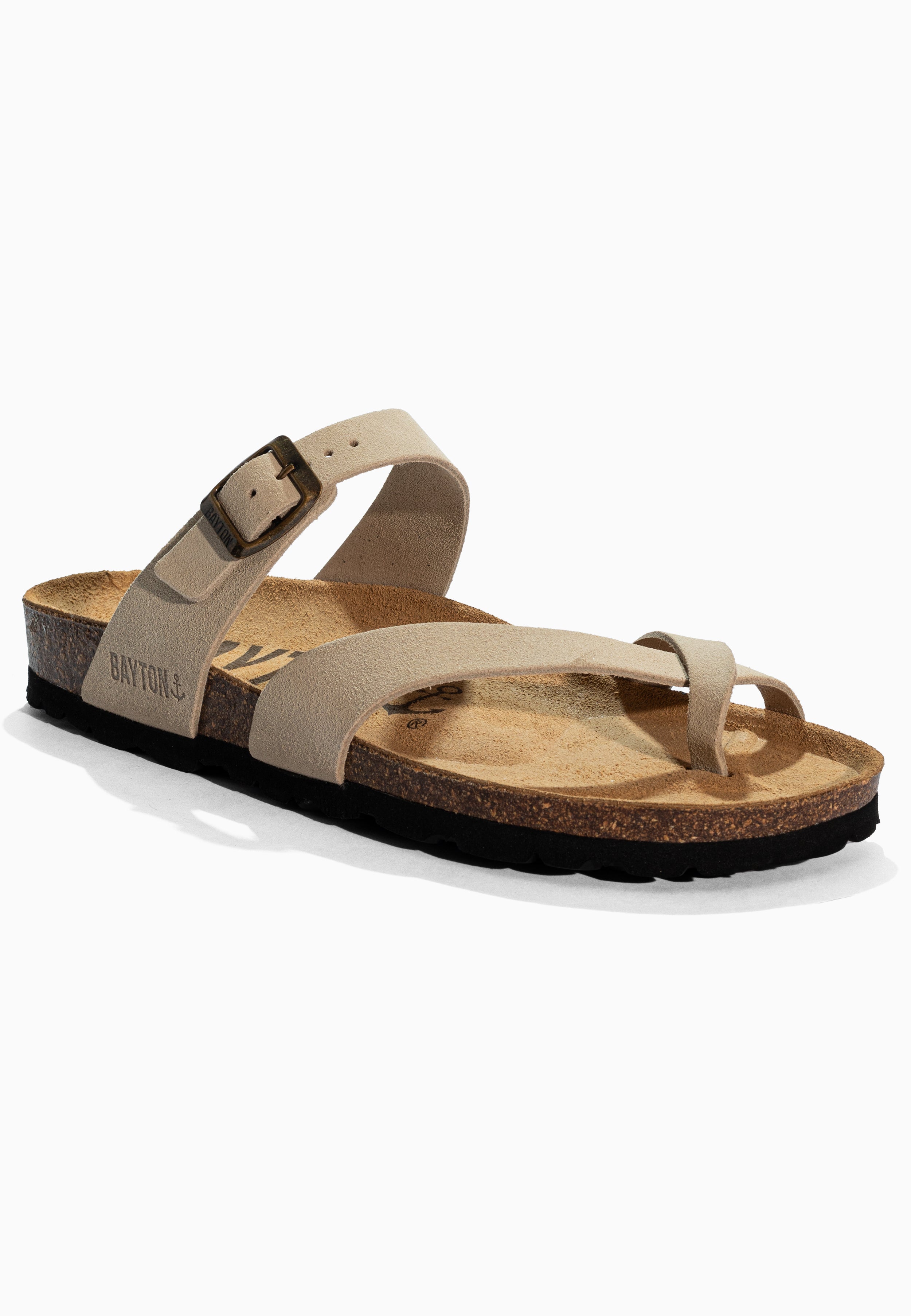 Diane Beige Suede Leather Sandals