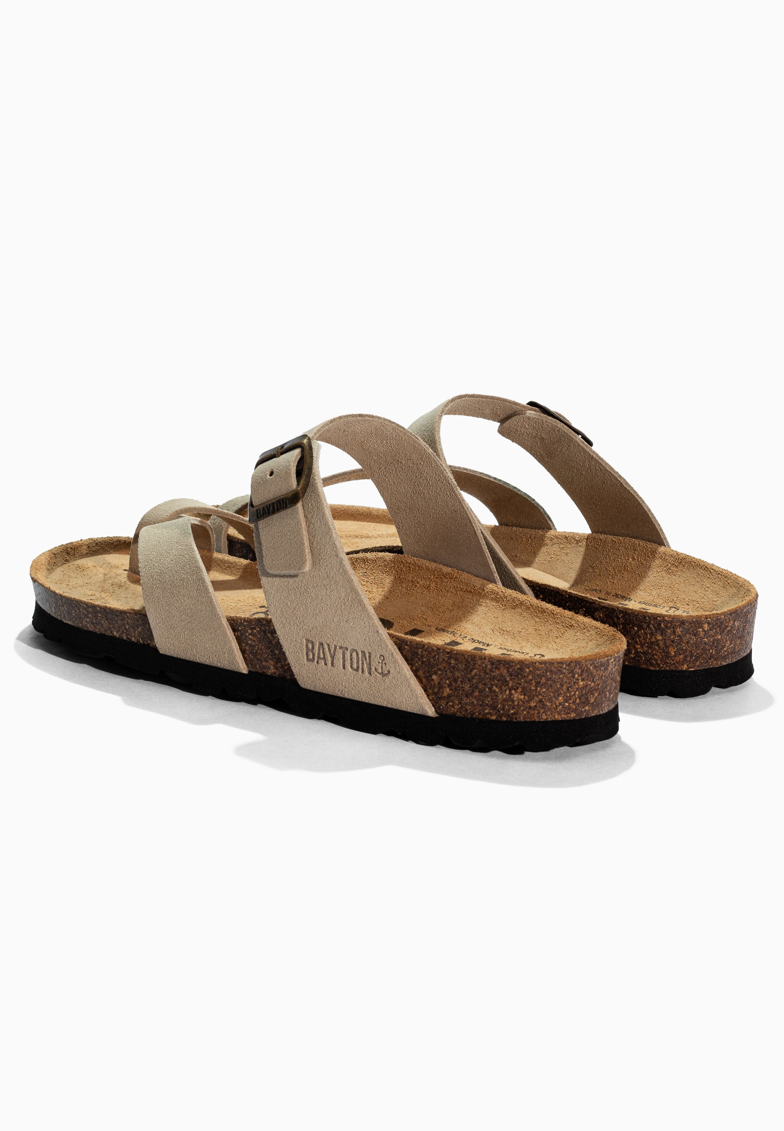 Diane Beige Suede Leather Sandals