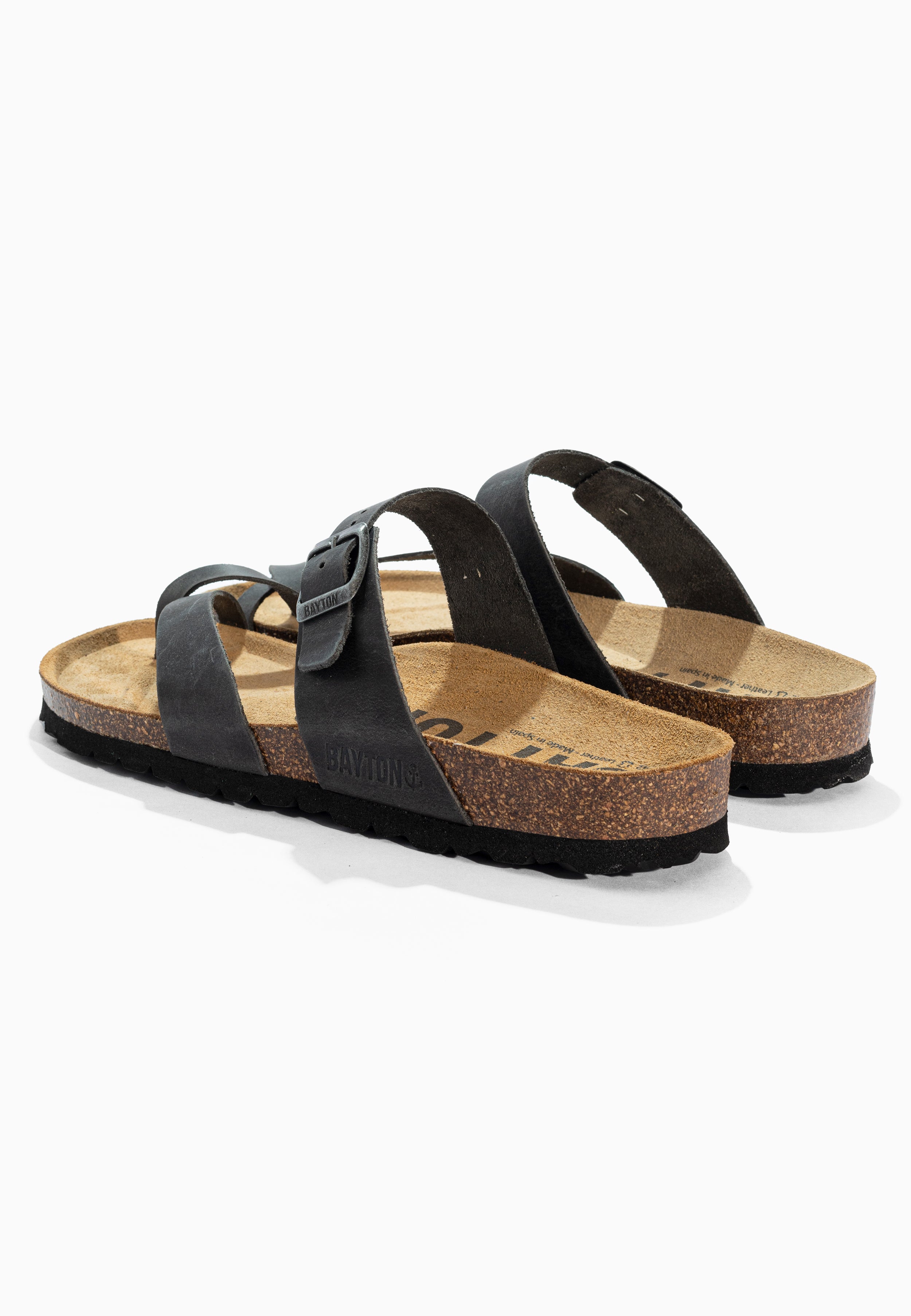 Sandales Diane Anthracite en Cuir