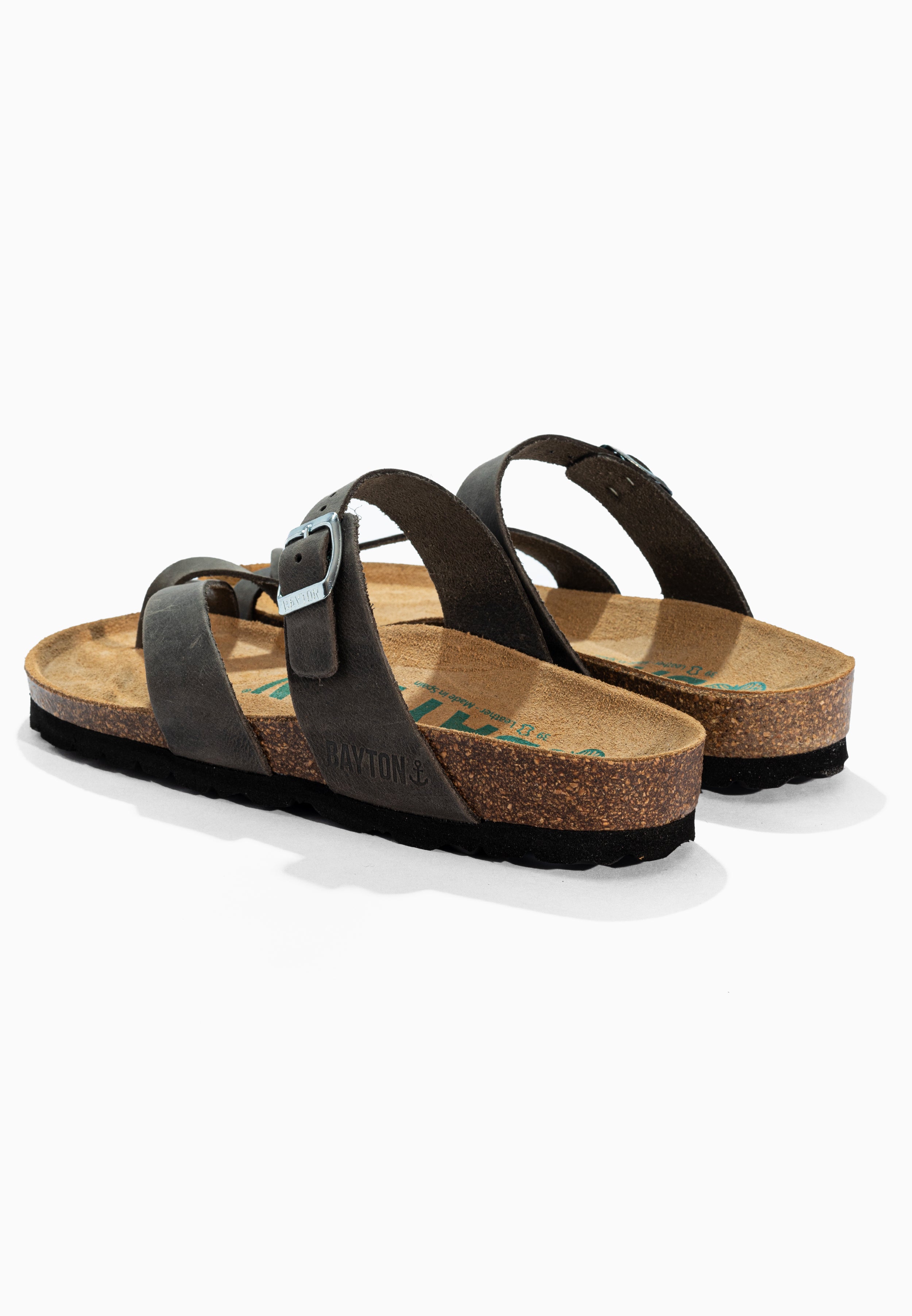 Sandales Diane Anthracite en Cuir