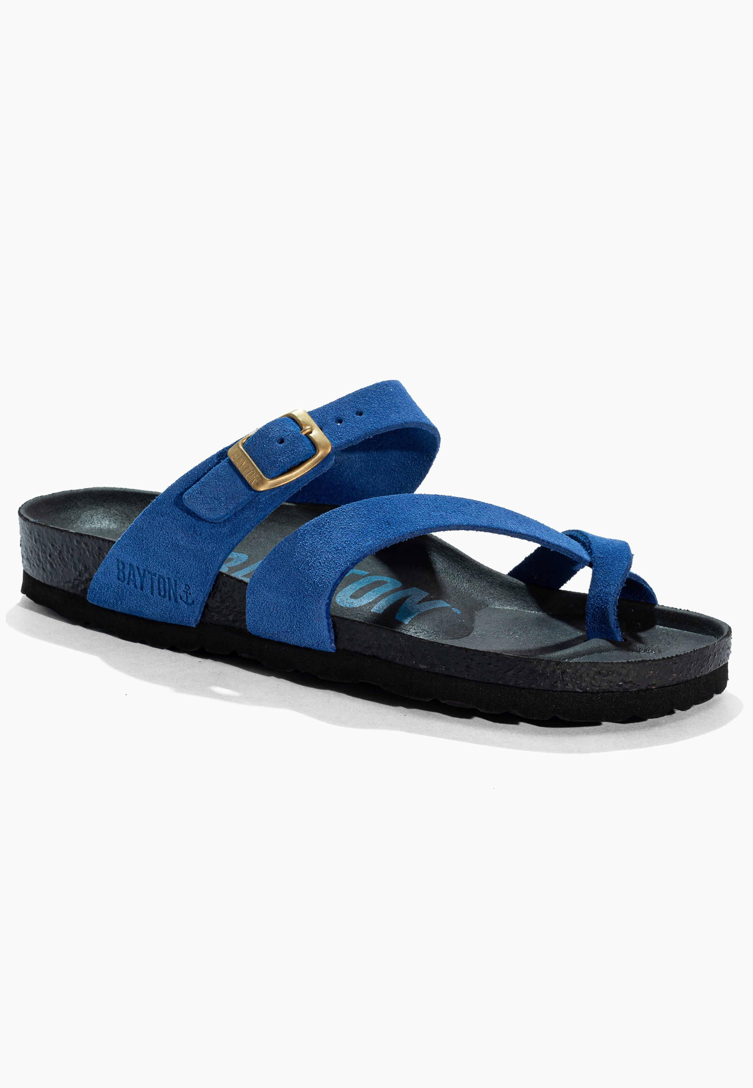 Diane Blue Suede Leather Sandals