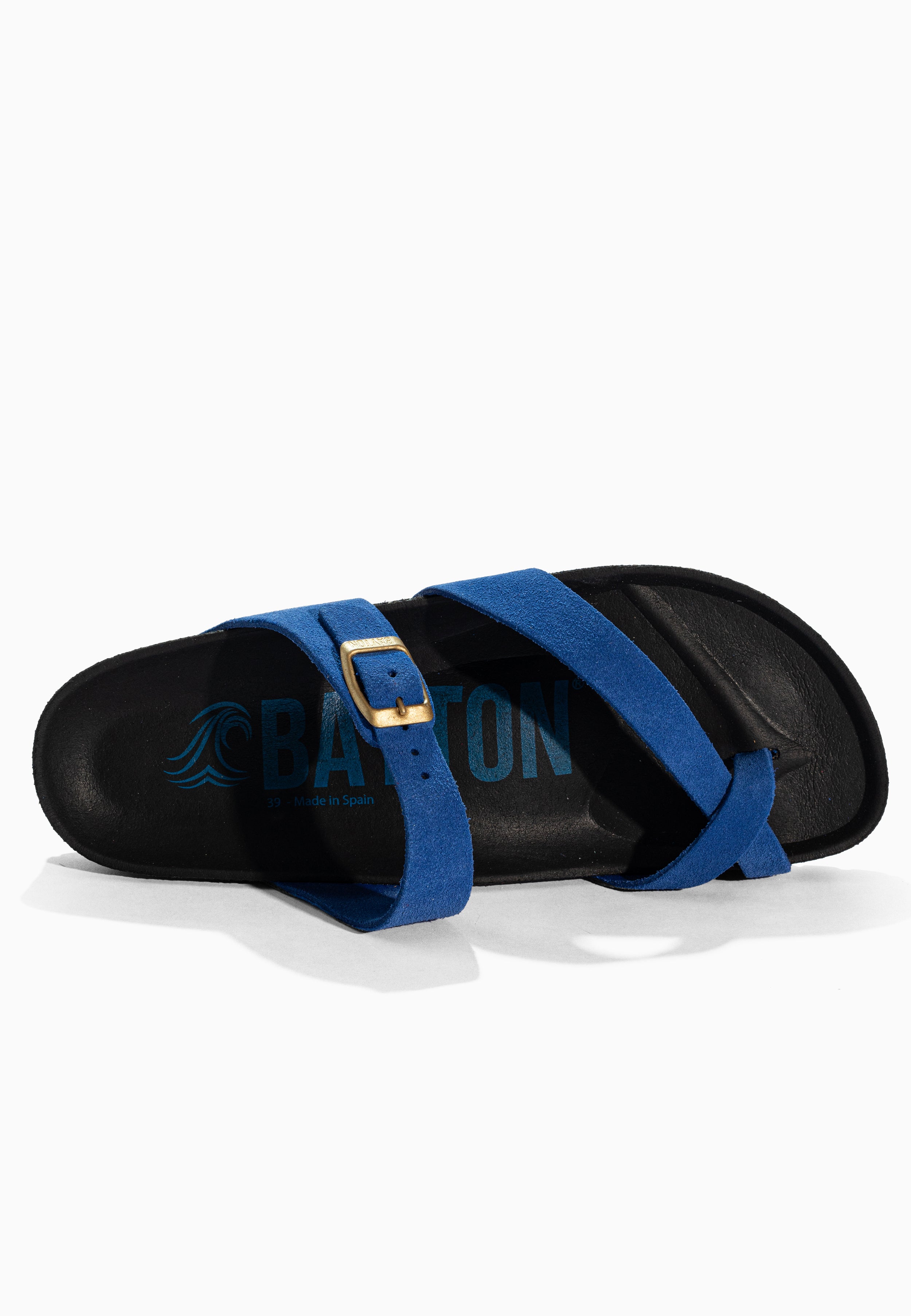 Diane Blue Suede Leather Sandals