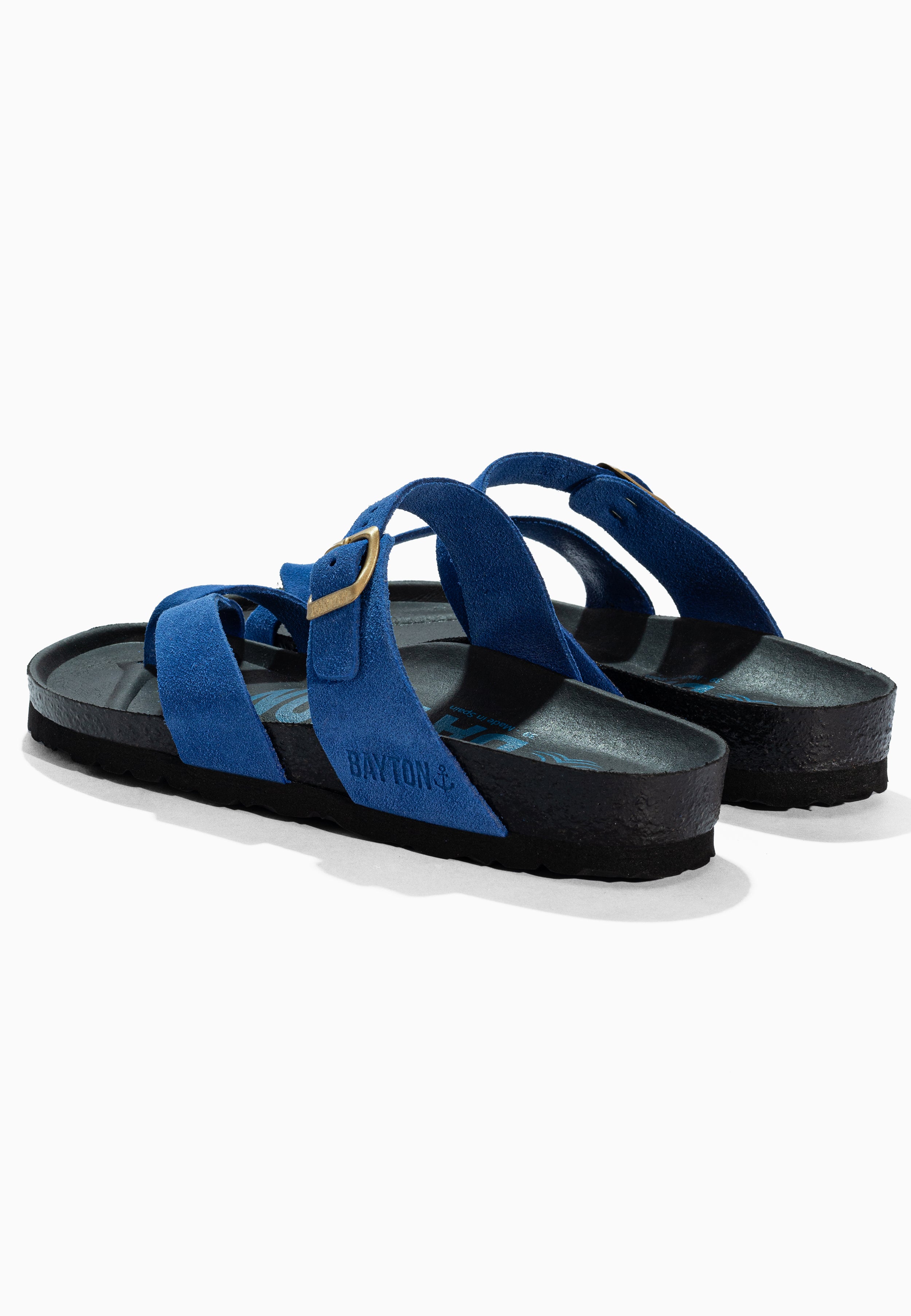 Diane Blue Suede Leather Sandals