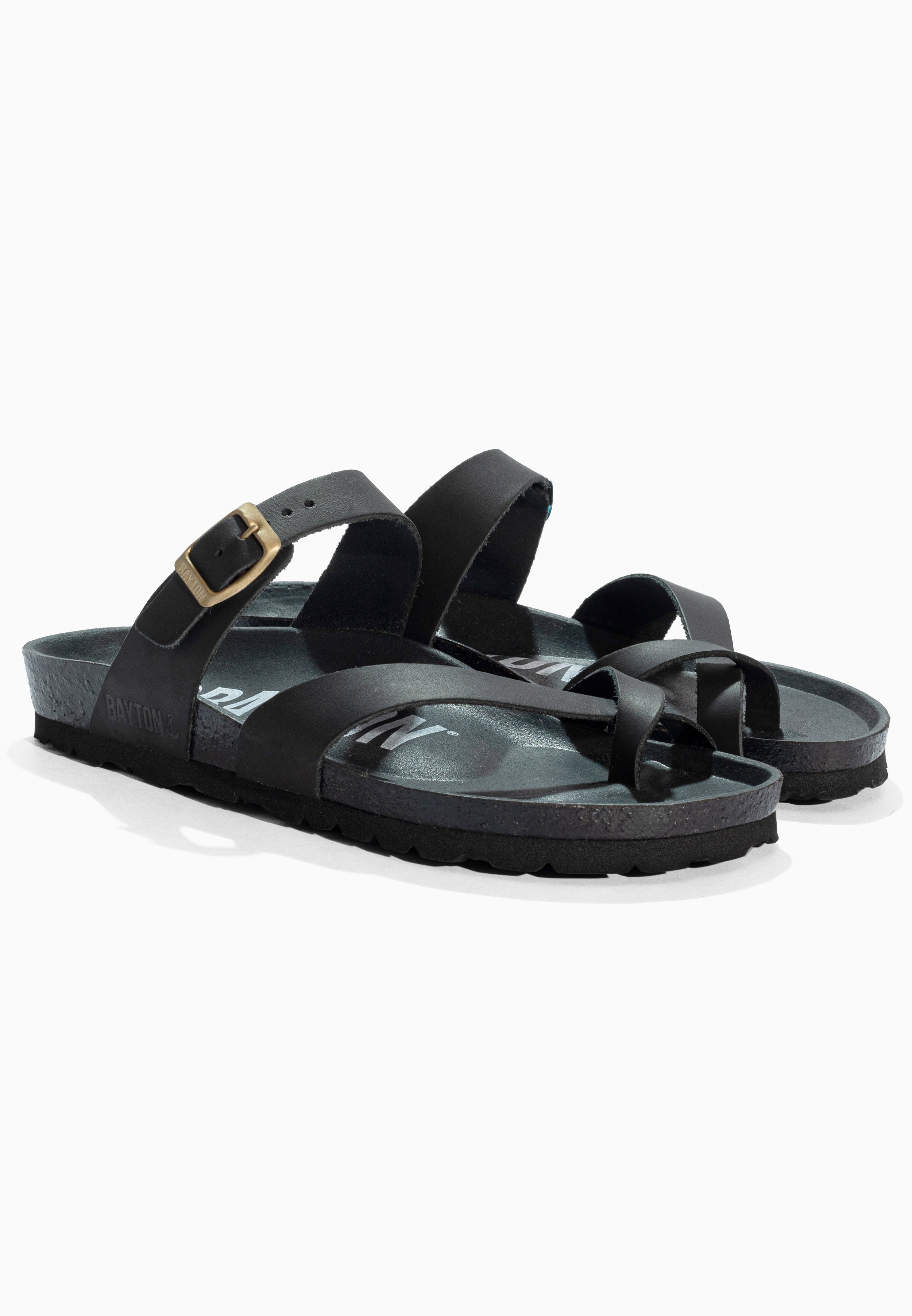 Sandales Diane Noir en Cuir