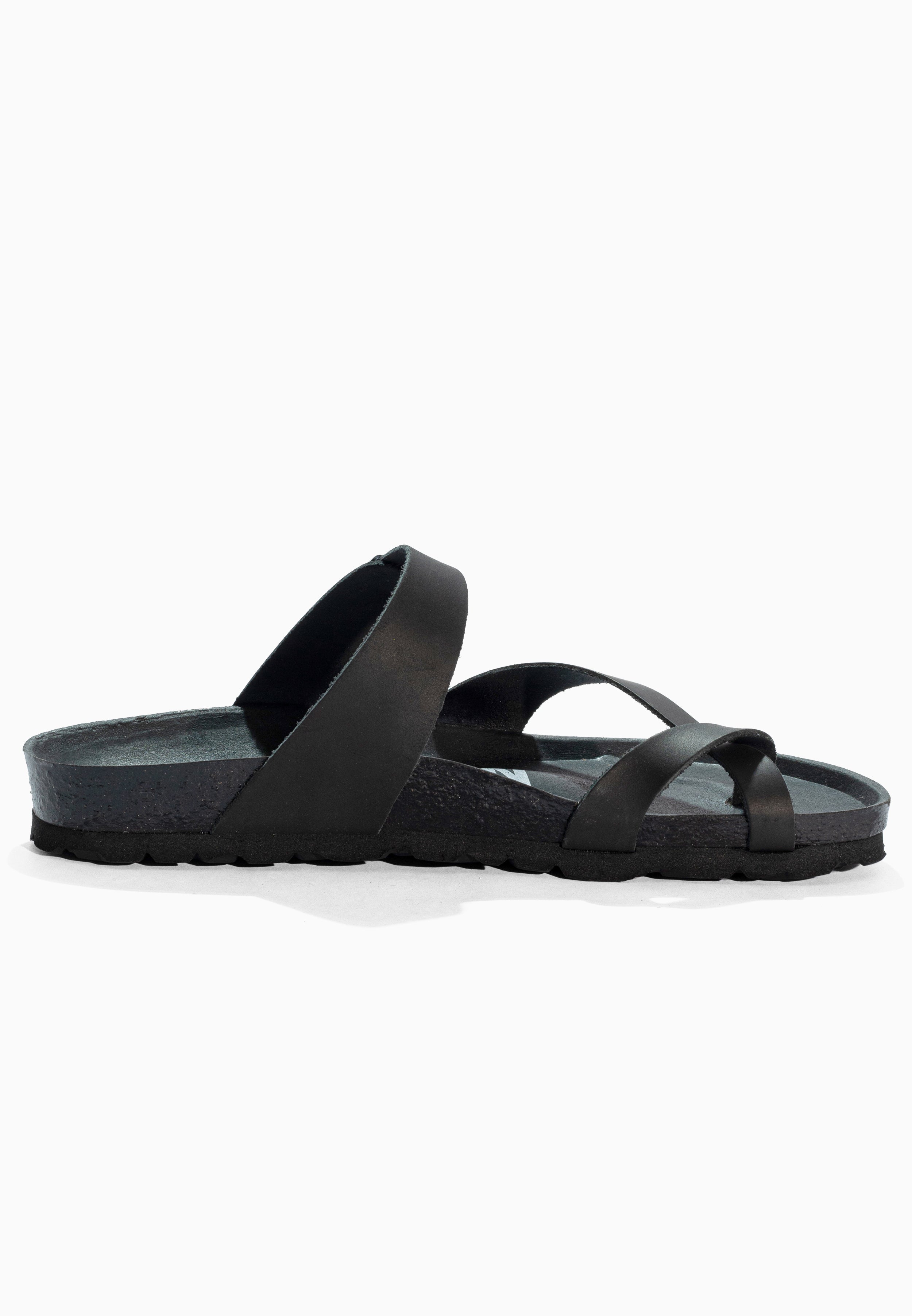 Sandales Diane Noir en Cuir