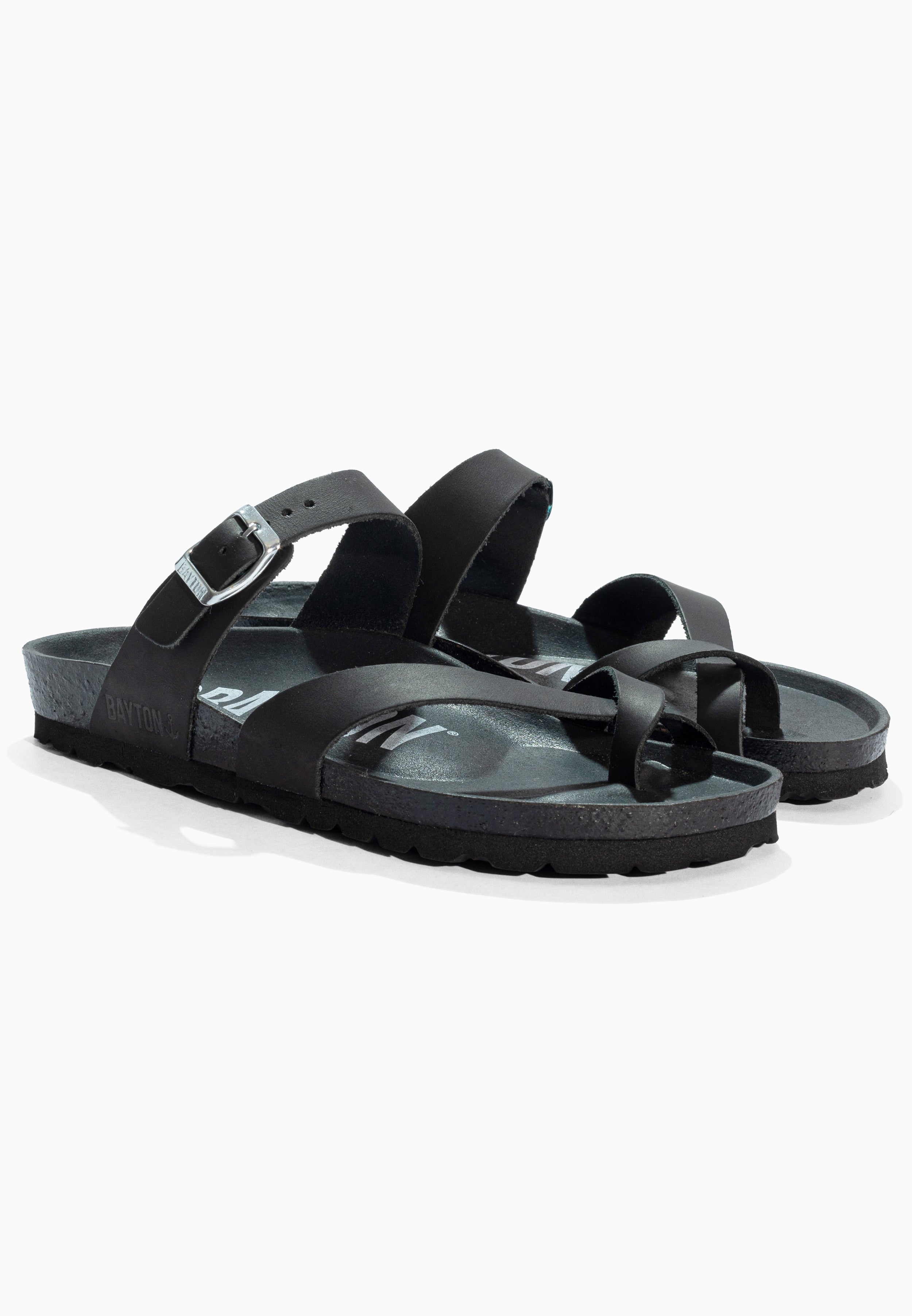 Diane Black Leather Sandals