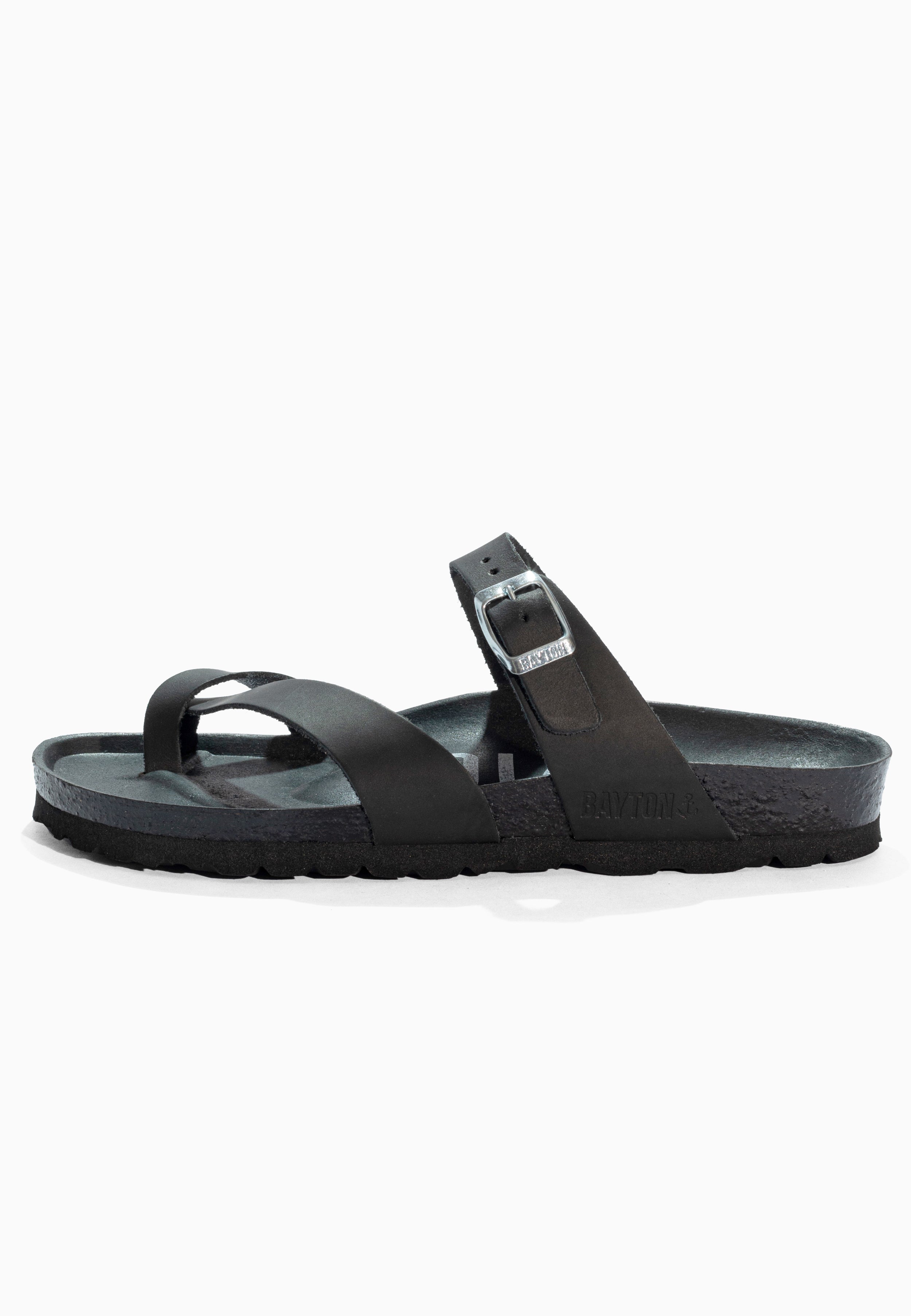 Diane Black Leather Sandals