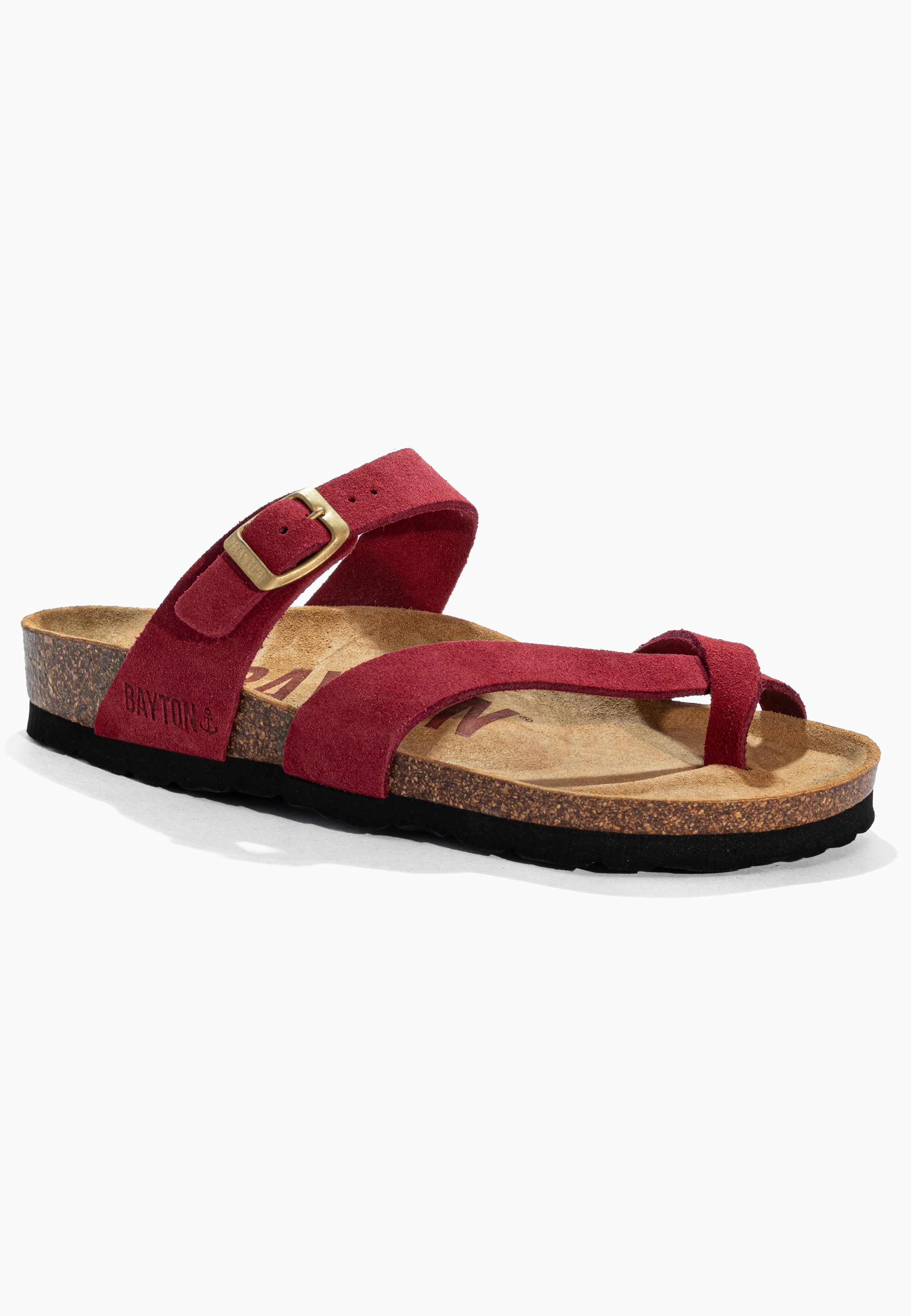 Diane Bordeaux Suede Leather Sandals