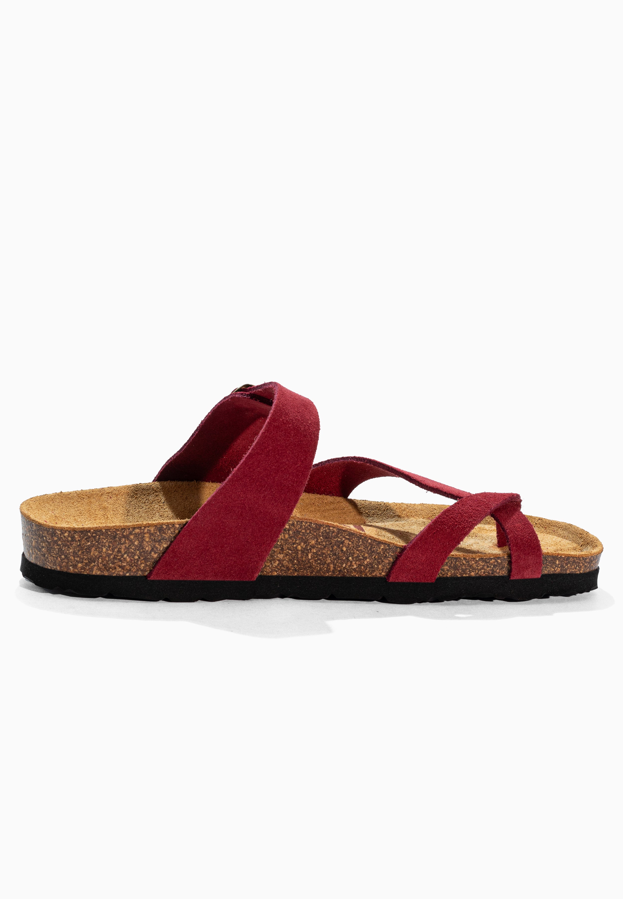 Diane Bordeaux Suede Leather Sandals