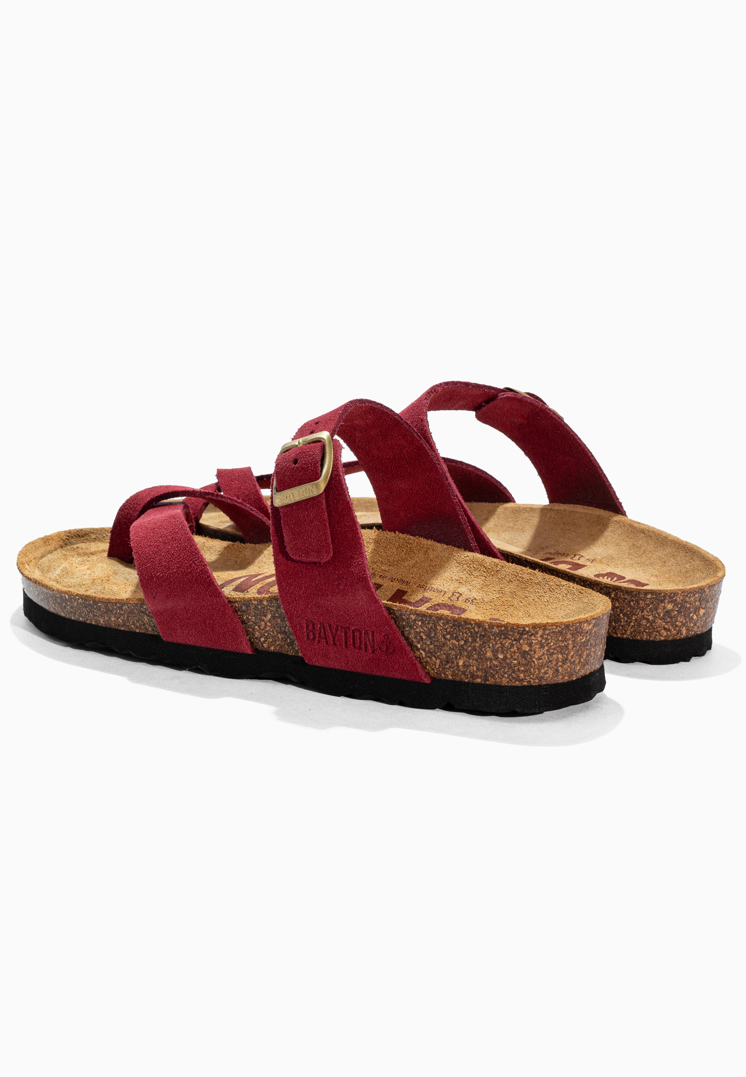 Diane Bordeaux Suede Leather Sandals