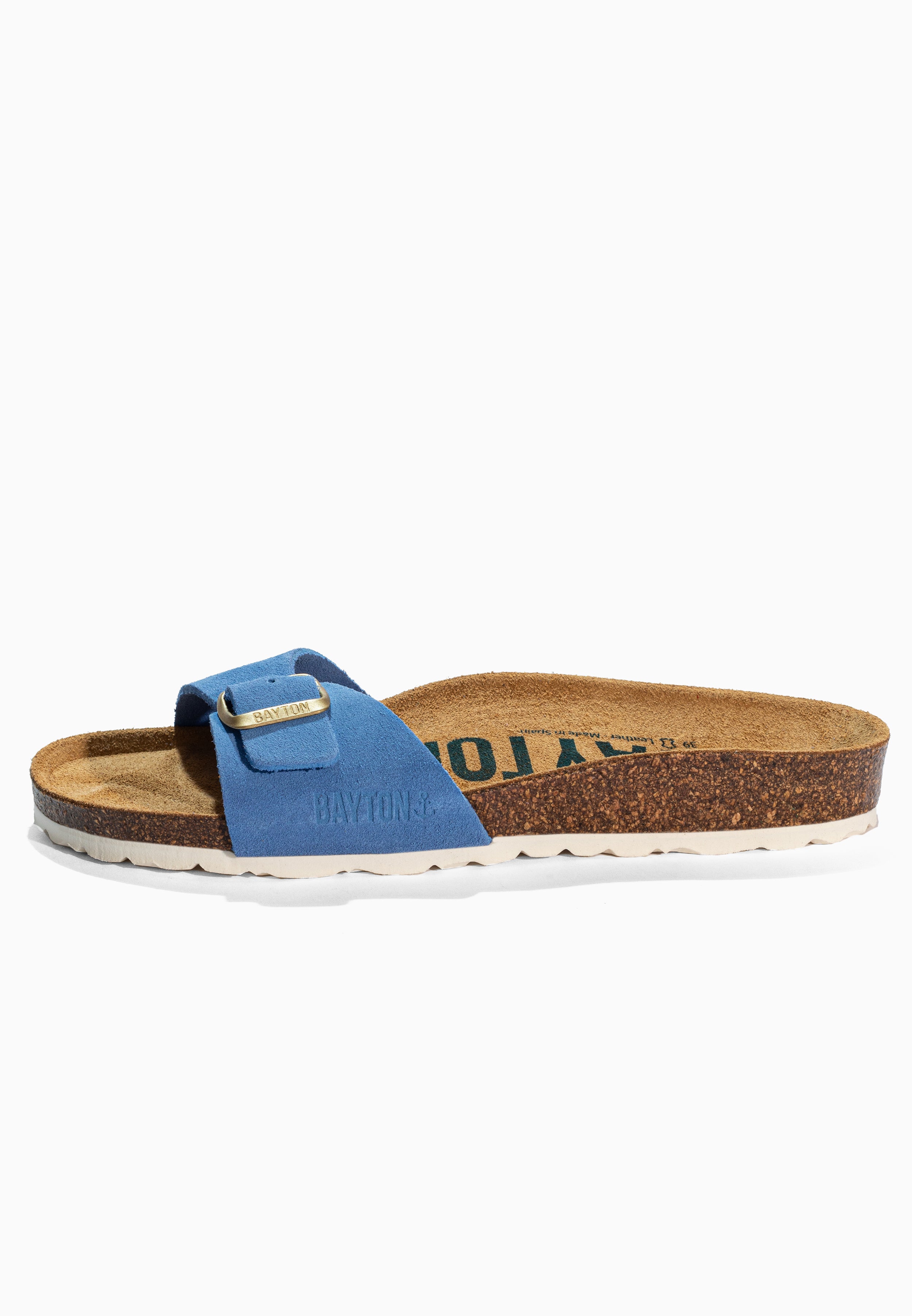 Zephyr Blue Suede Leather Sandals