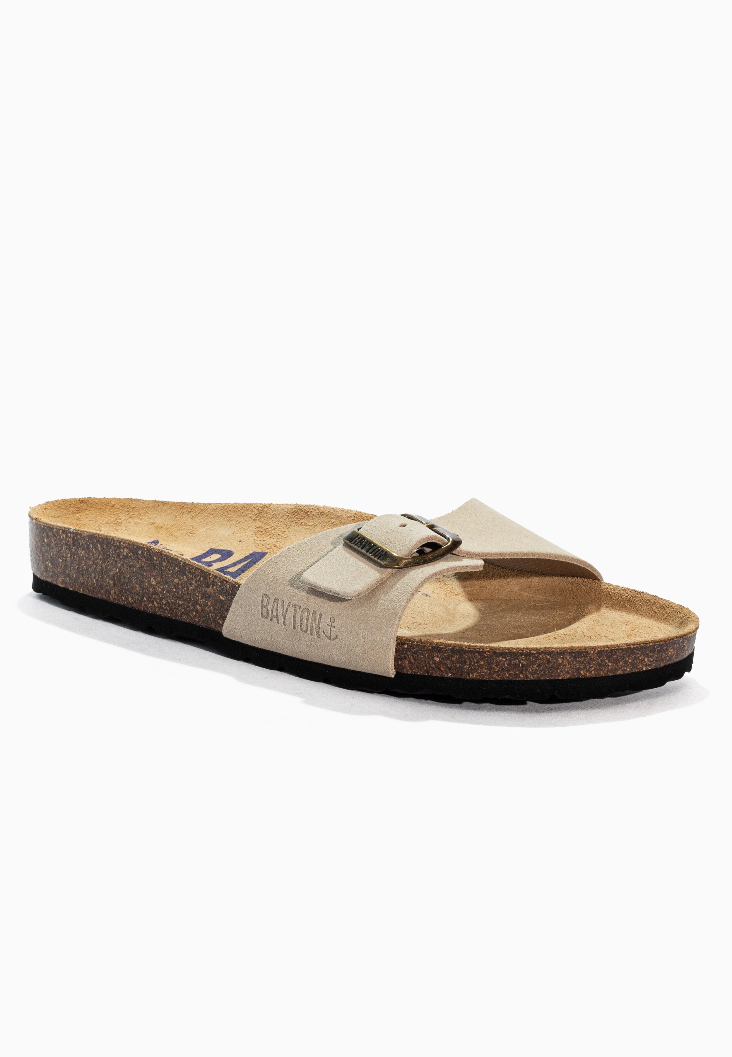 Sandales Zephyr Beige en Cuir Suédé