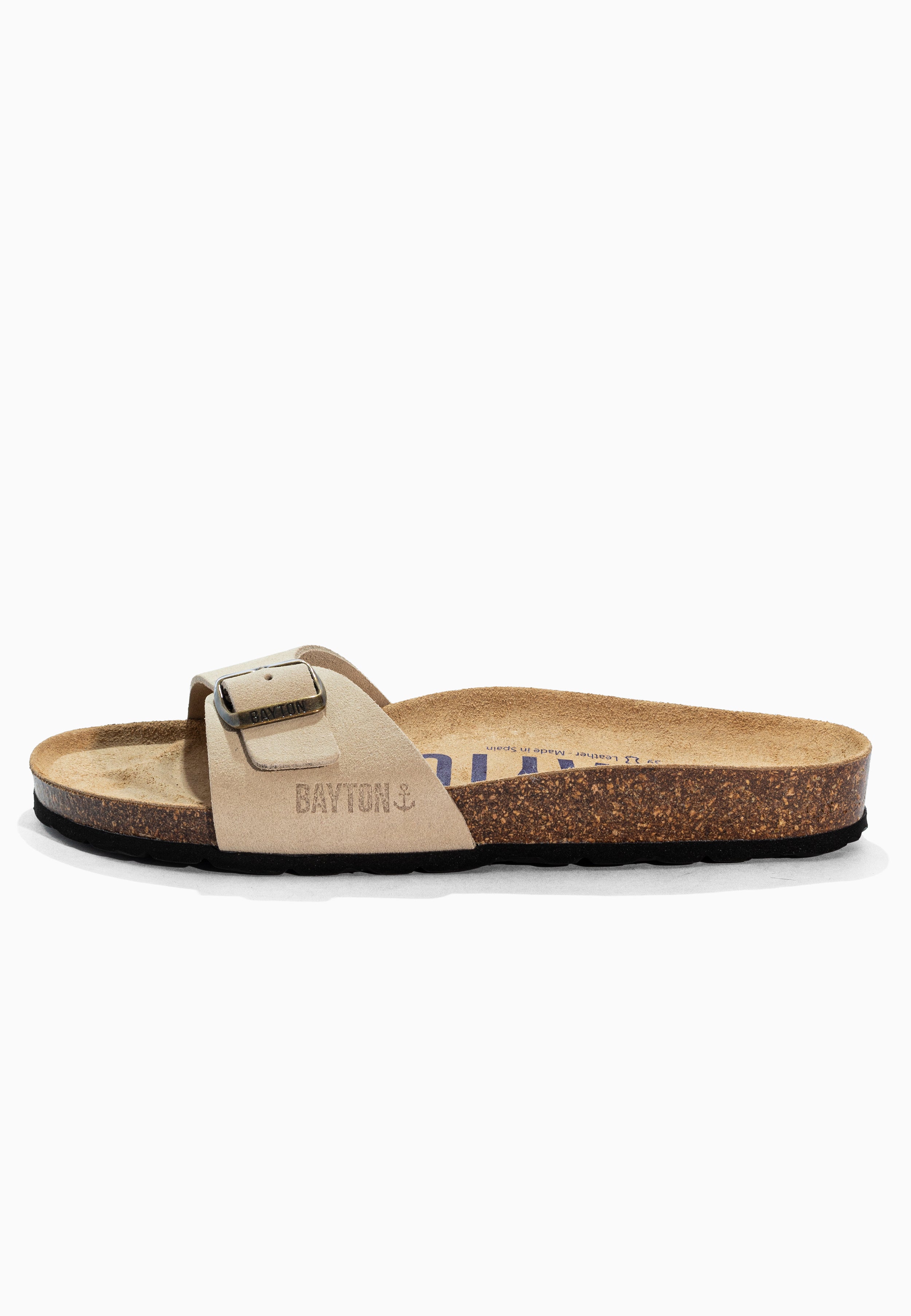 Sandales Zephyr Beige en Cuir Suédé