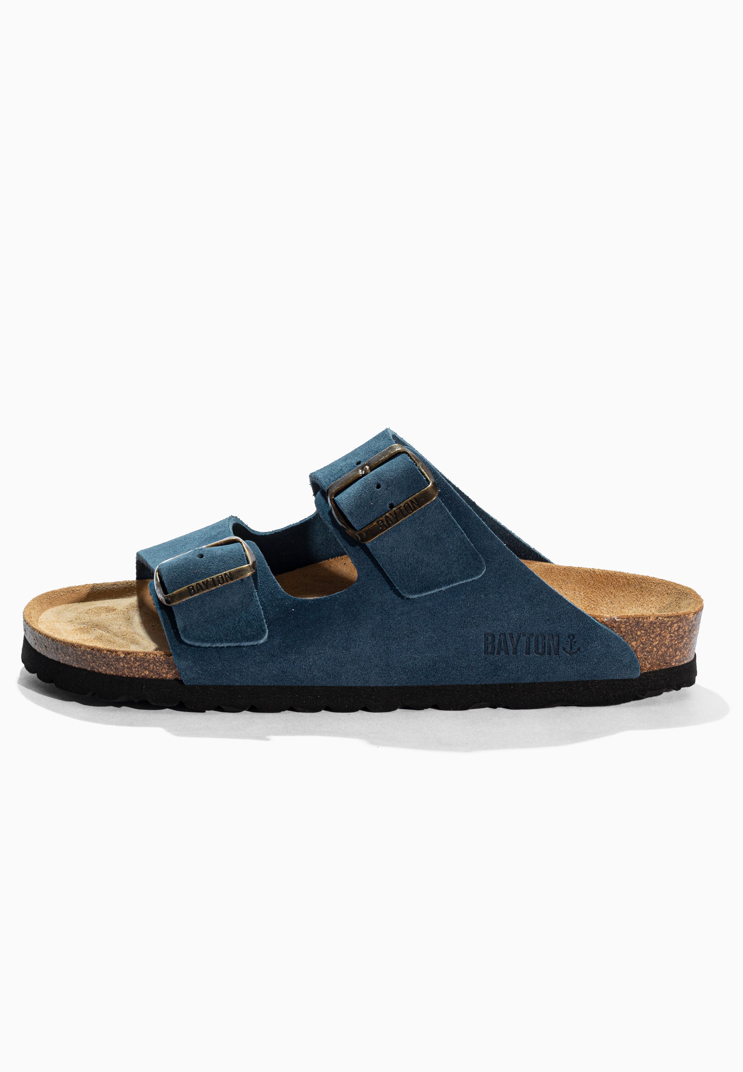 Atlas Blue Suede Leather Sandals