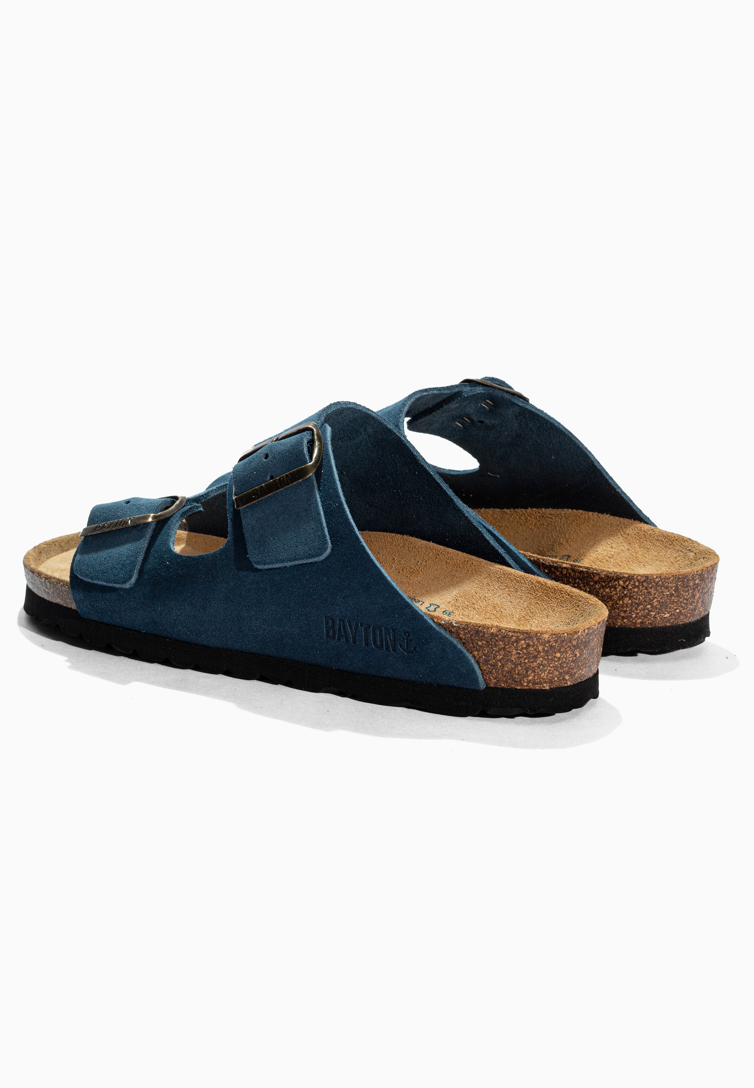 Atlas Blue Suede Leather Sandals