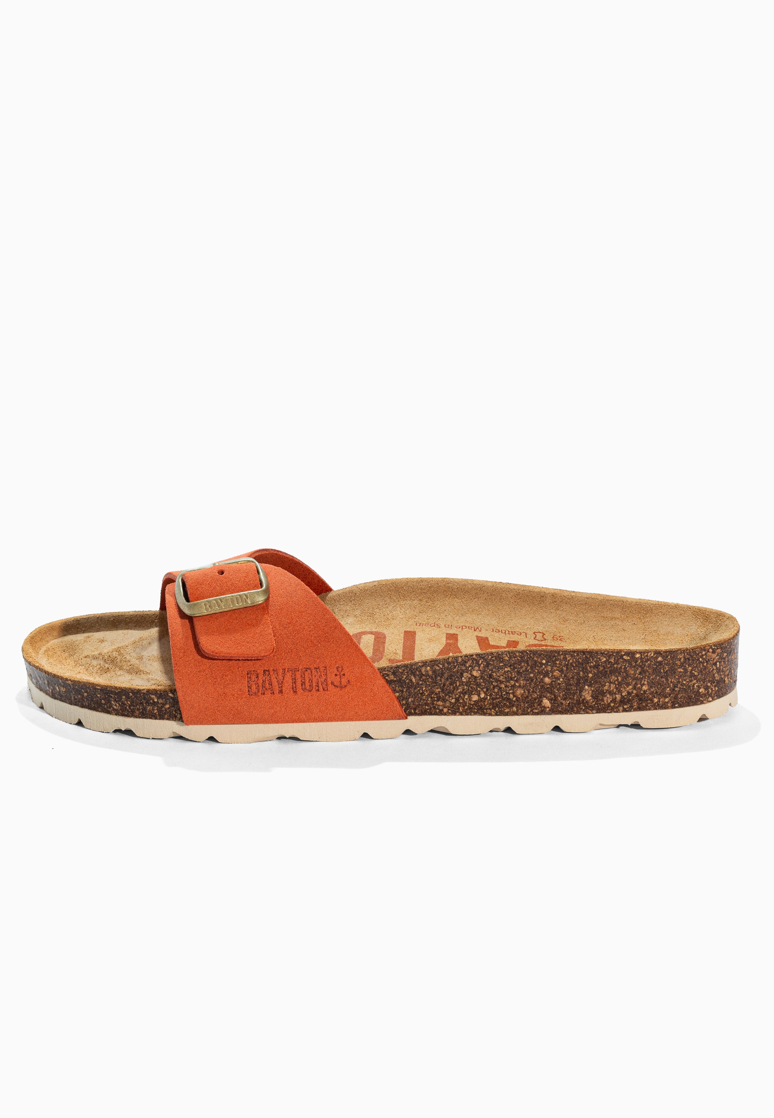 Zephyr Orange Suede Leather Sandals