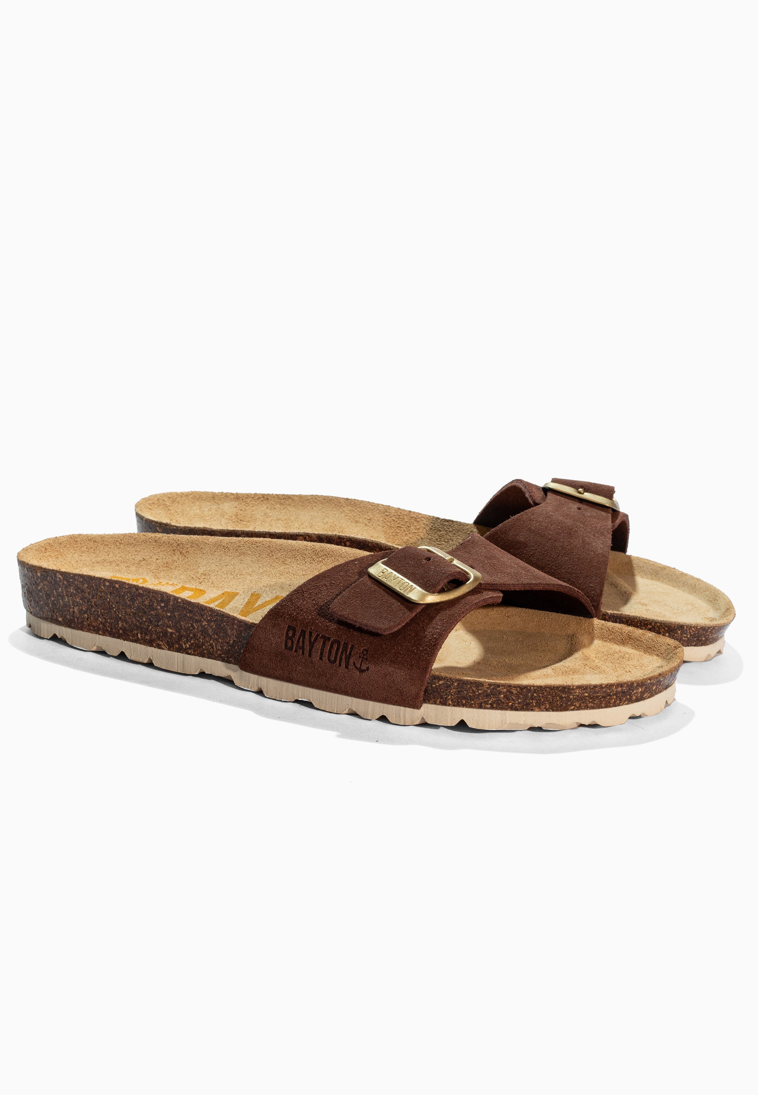 Sandales Zephyr Marron en Cuir Suédé