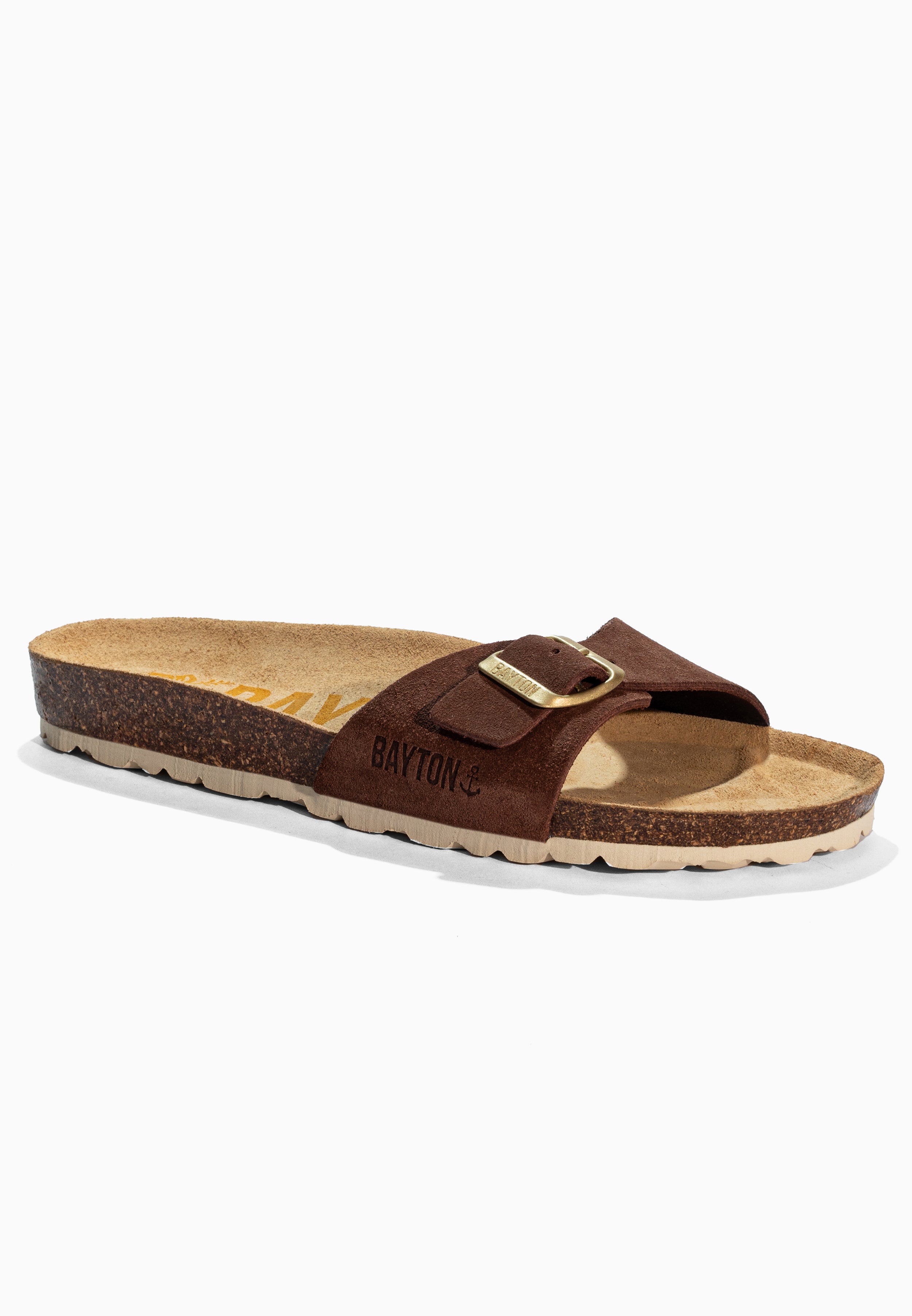 Zephyr Brown Suede Leather Sandals