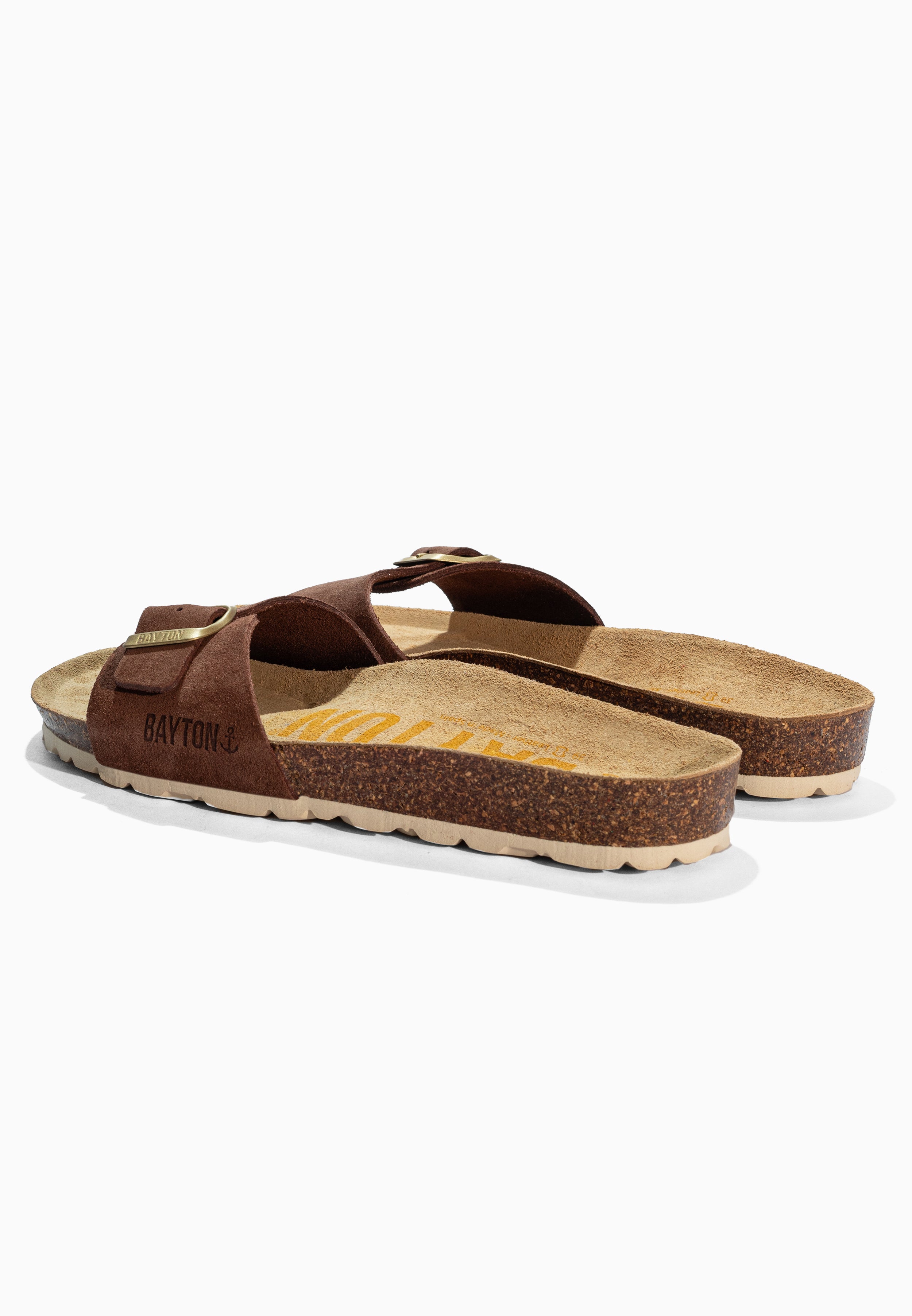 Zephyr Brown Suede Leather Sandals