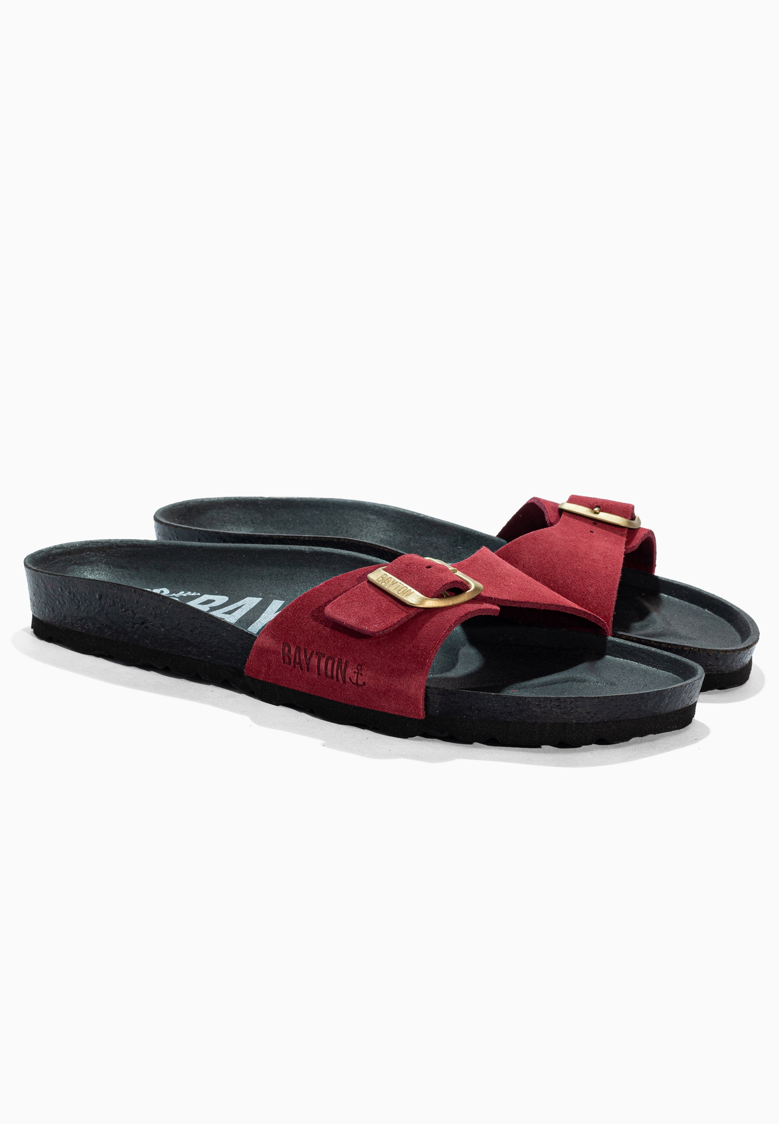 Zephyr Bordeaux Suede Leather Sandals