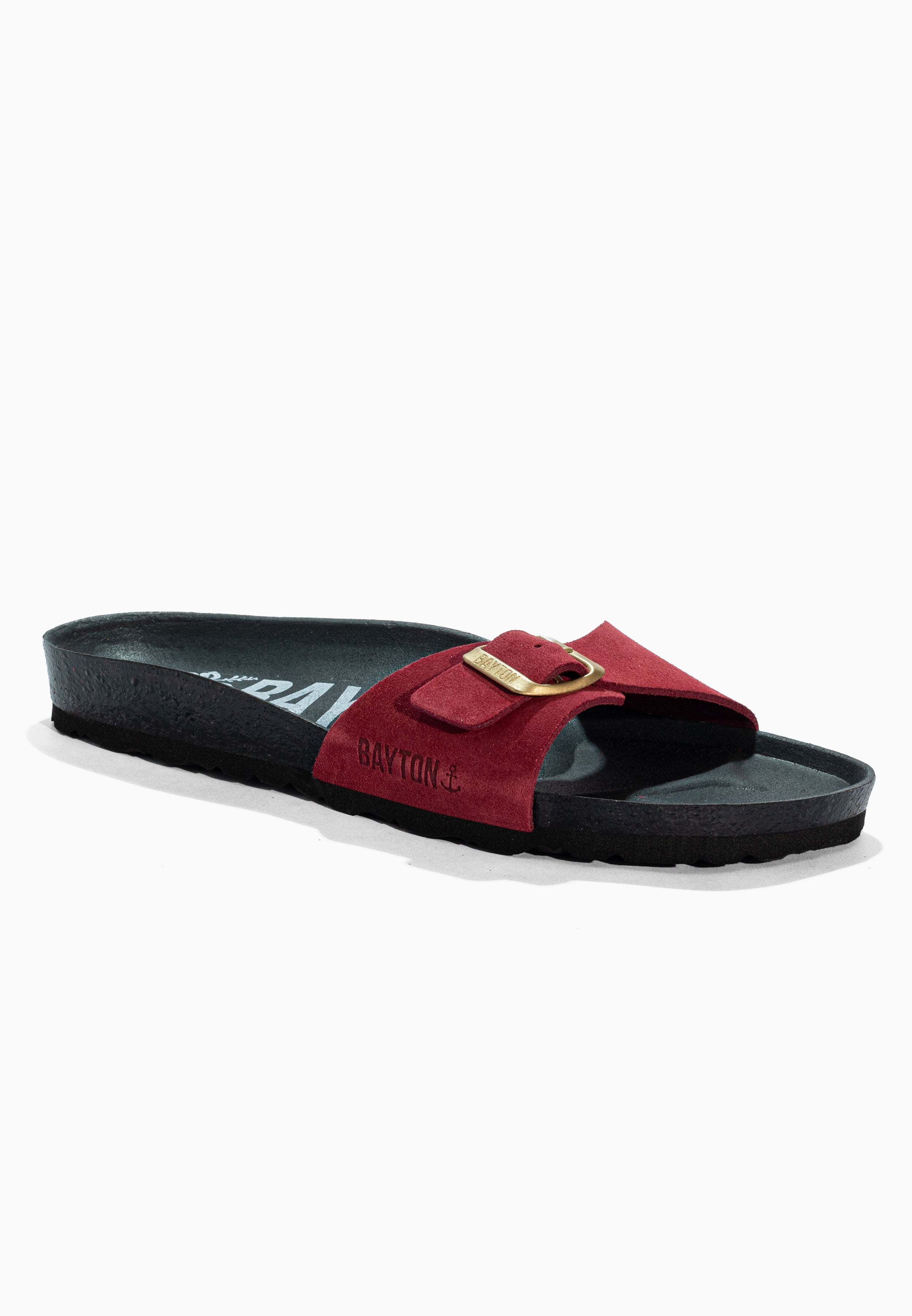 Zephyr Bordeaux Suede Leather Sandals