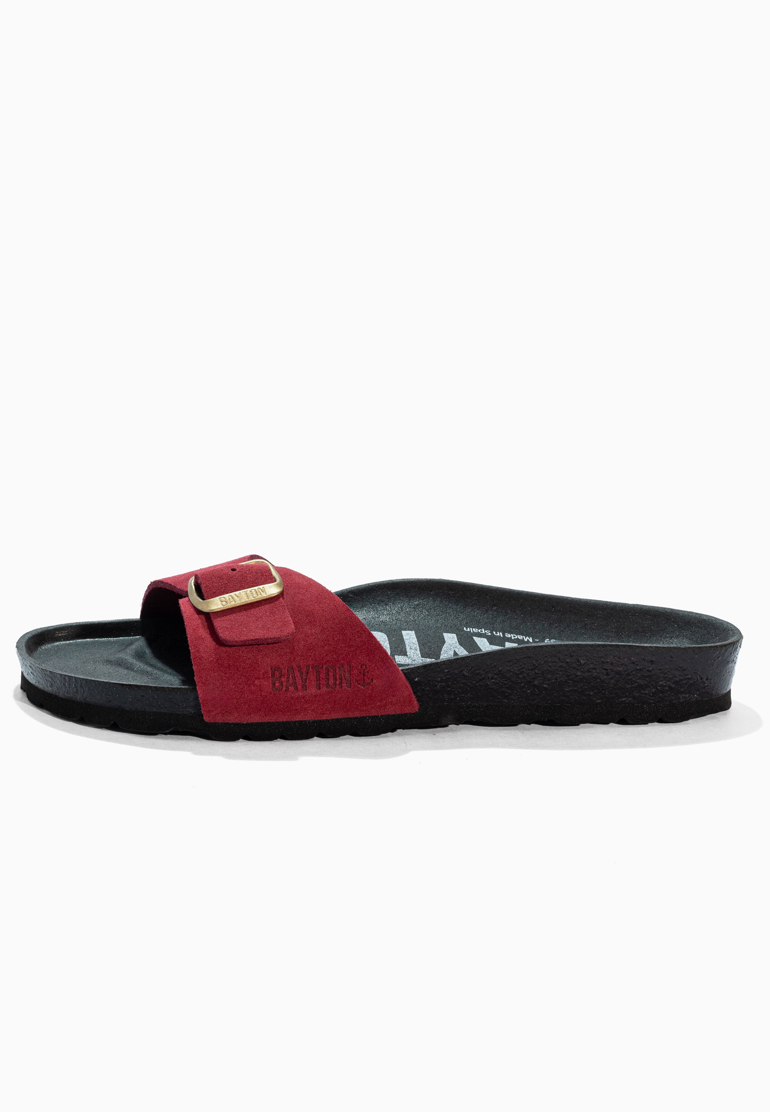 Sandales Zephyr Bordeaux en Cuir Suédé