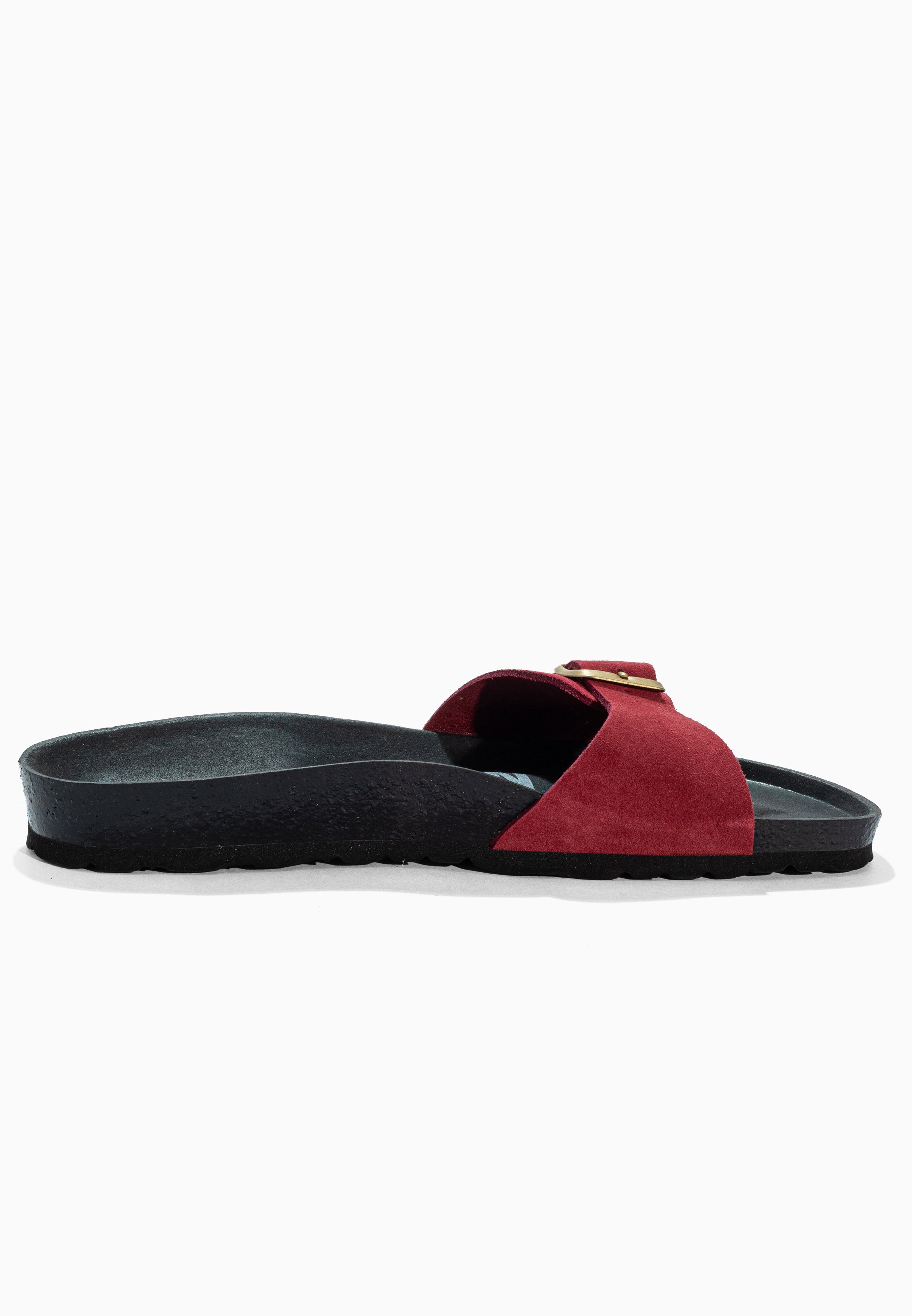 Sandales Zephyr Bordeaux en Cuir Suédé