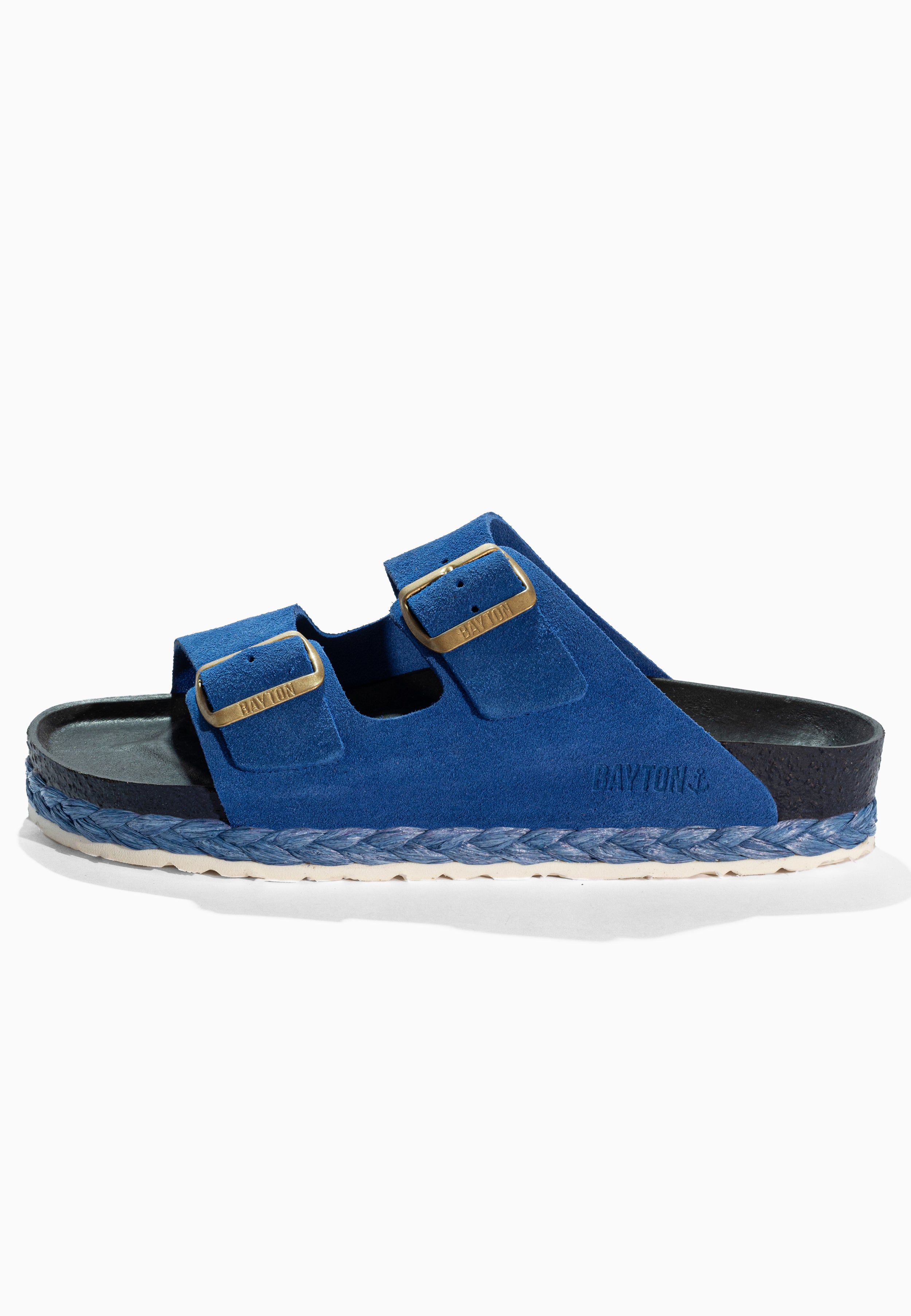 Benalla Blue Suede Leather Sandals