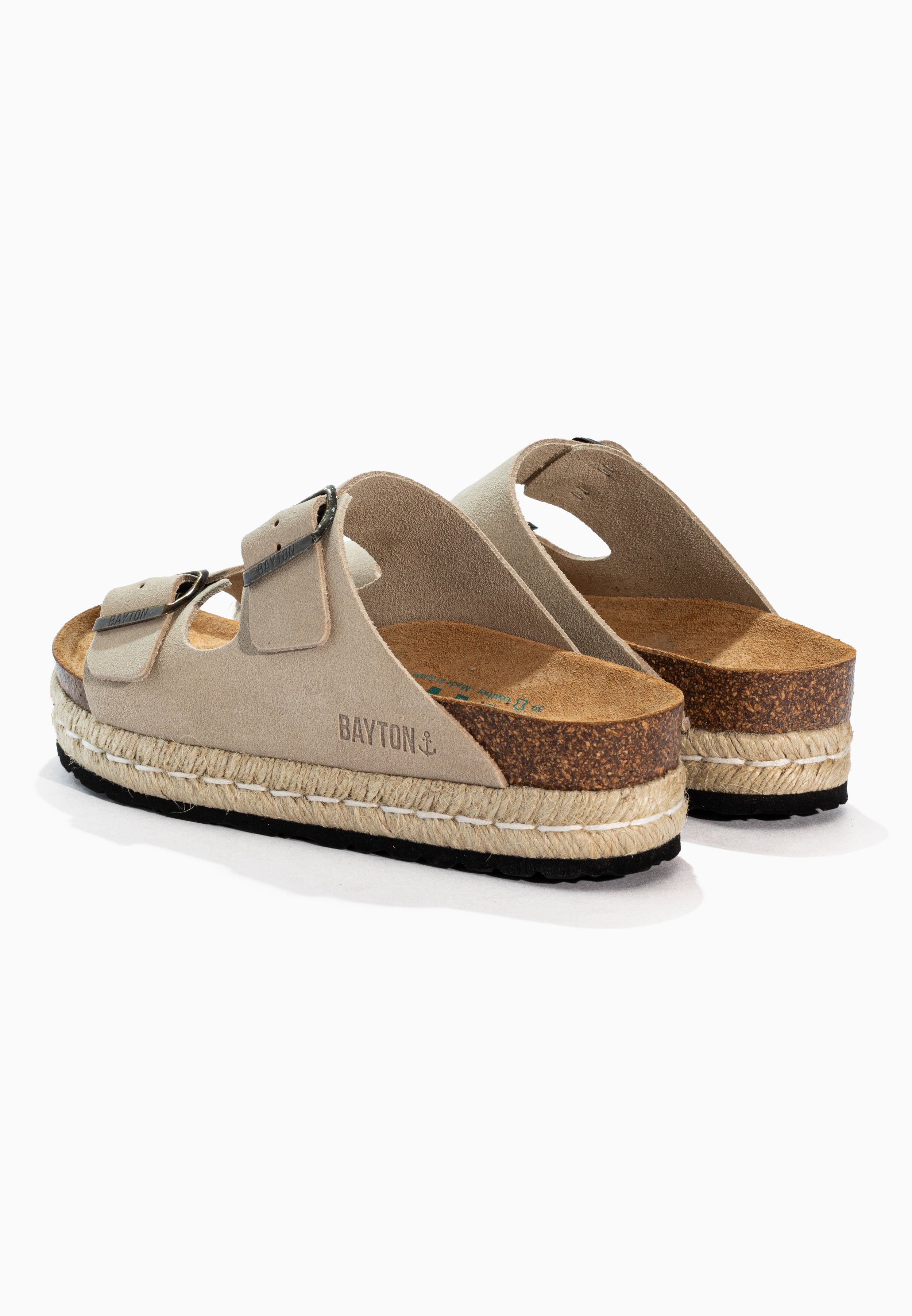 Alcee Beige Suede Leather Sandals