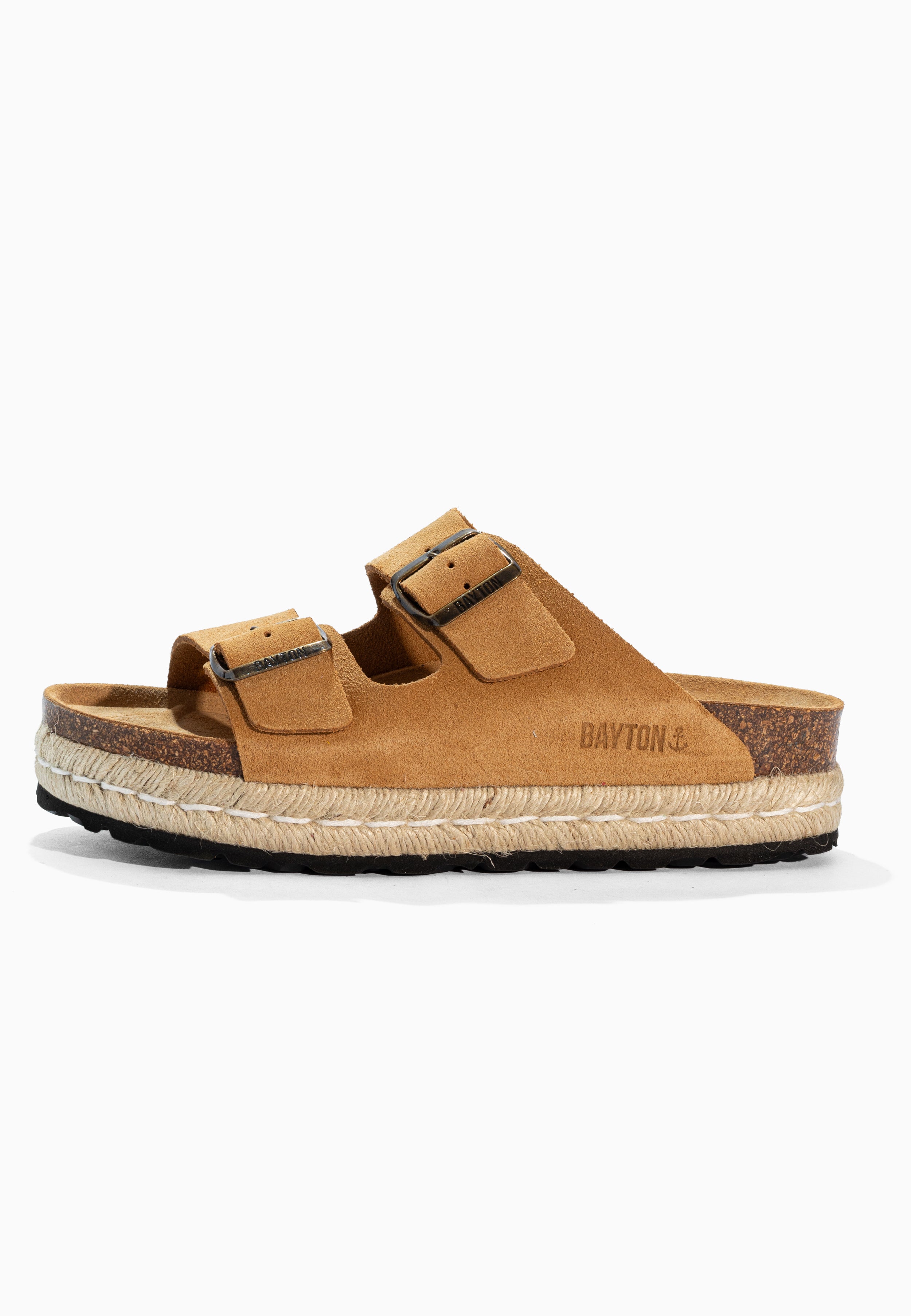 Sandales Alcee Camel en Cuir Suédé