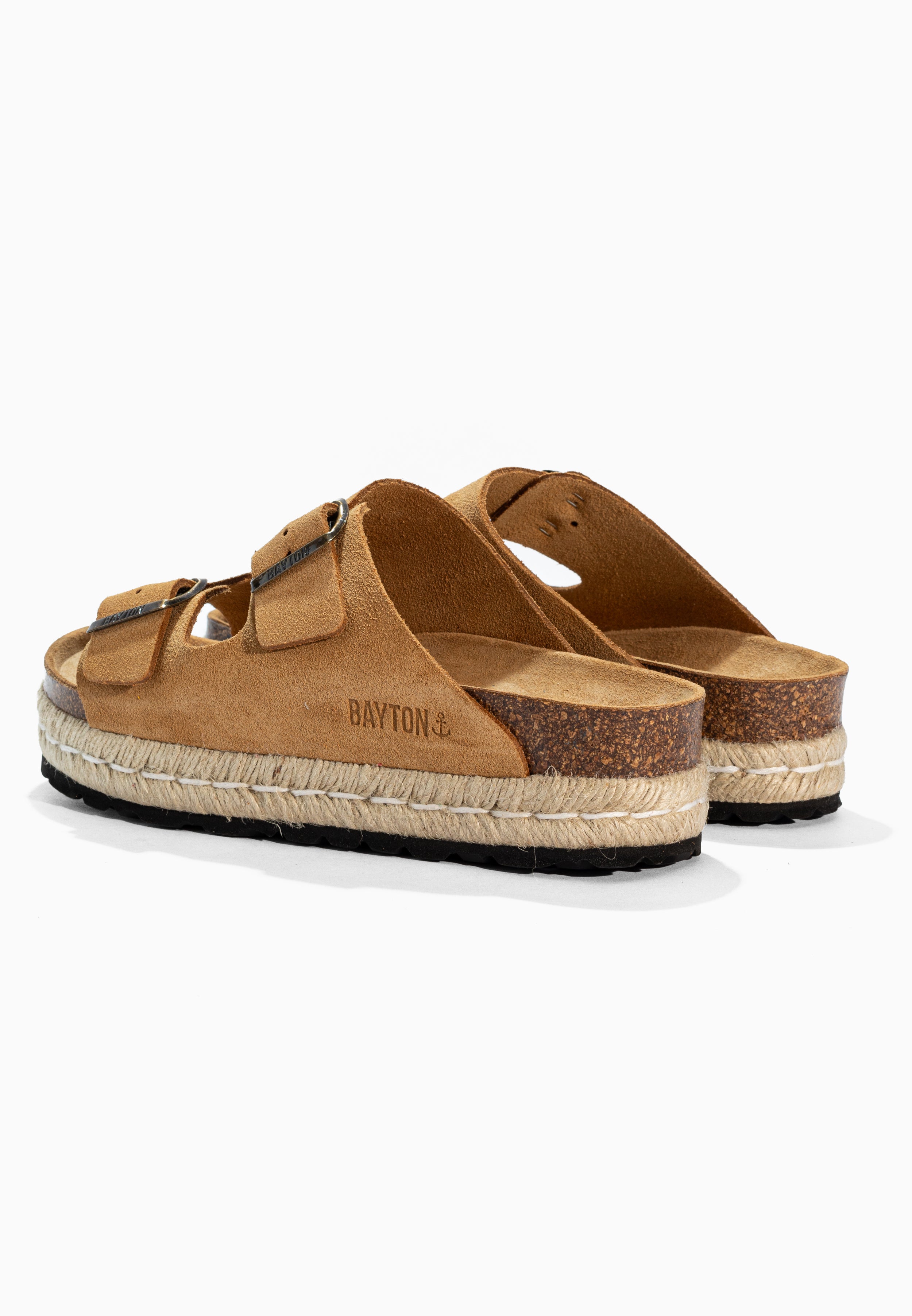 Alcee Camel Suede Leather Sandals