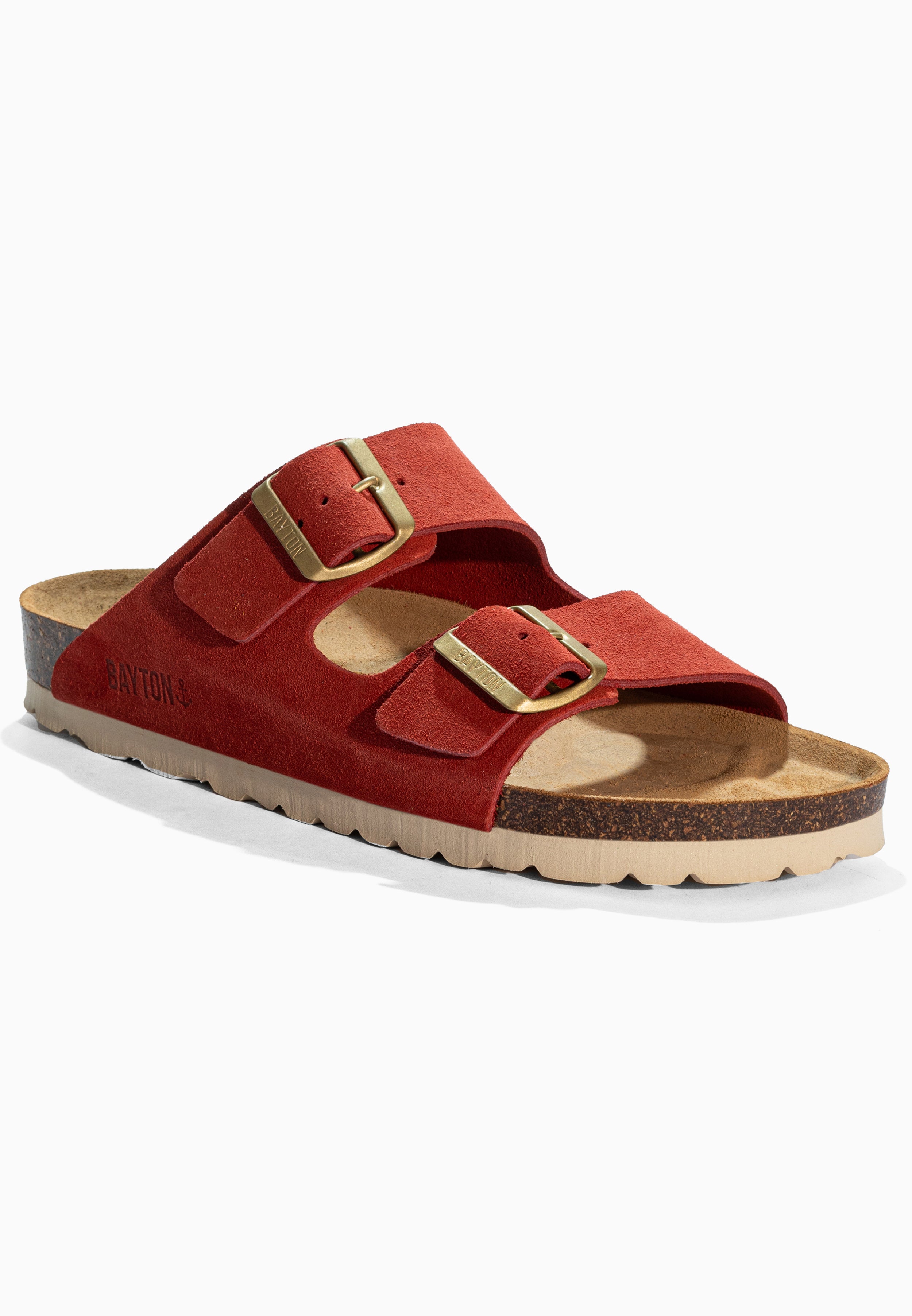 Atlas Terracotta Suede Leather Sandals