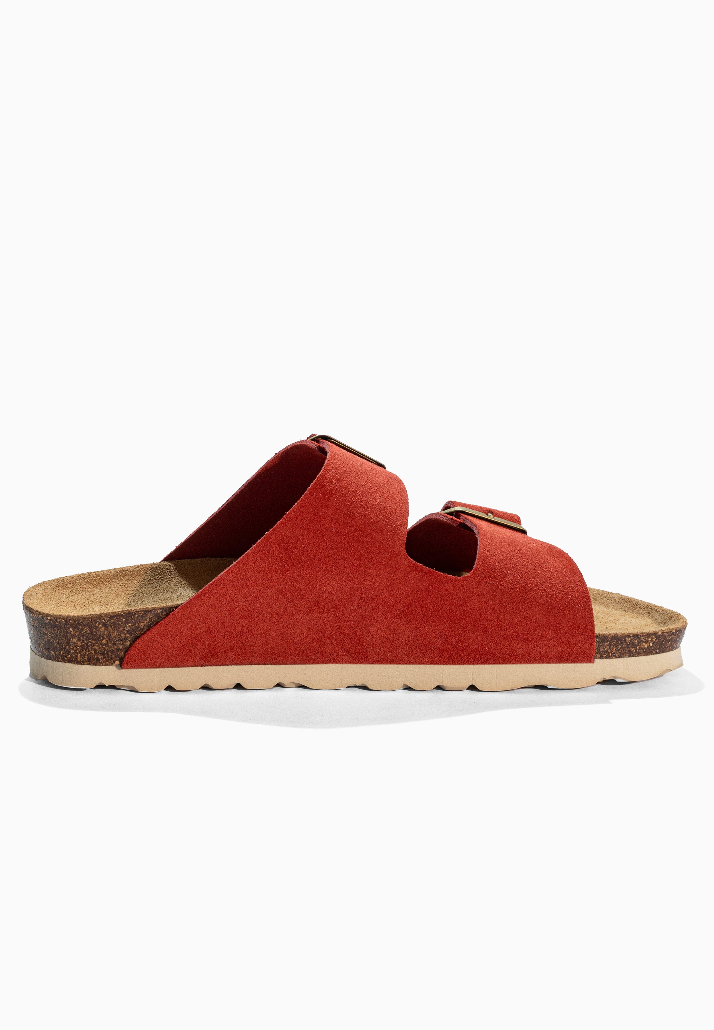 Atlas Terracotta Suede Leather Sandals