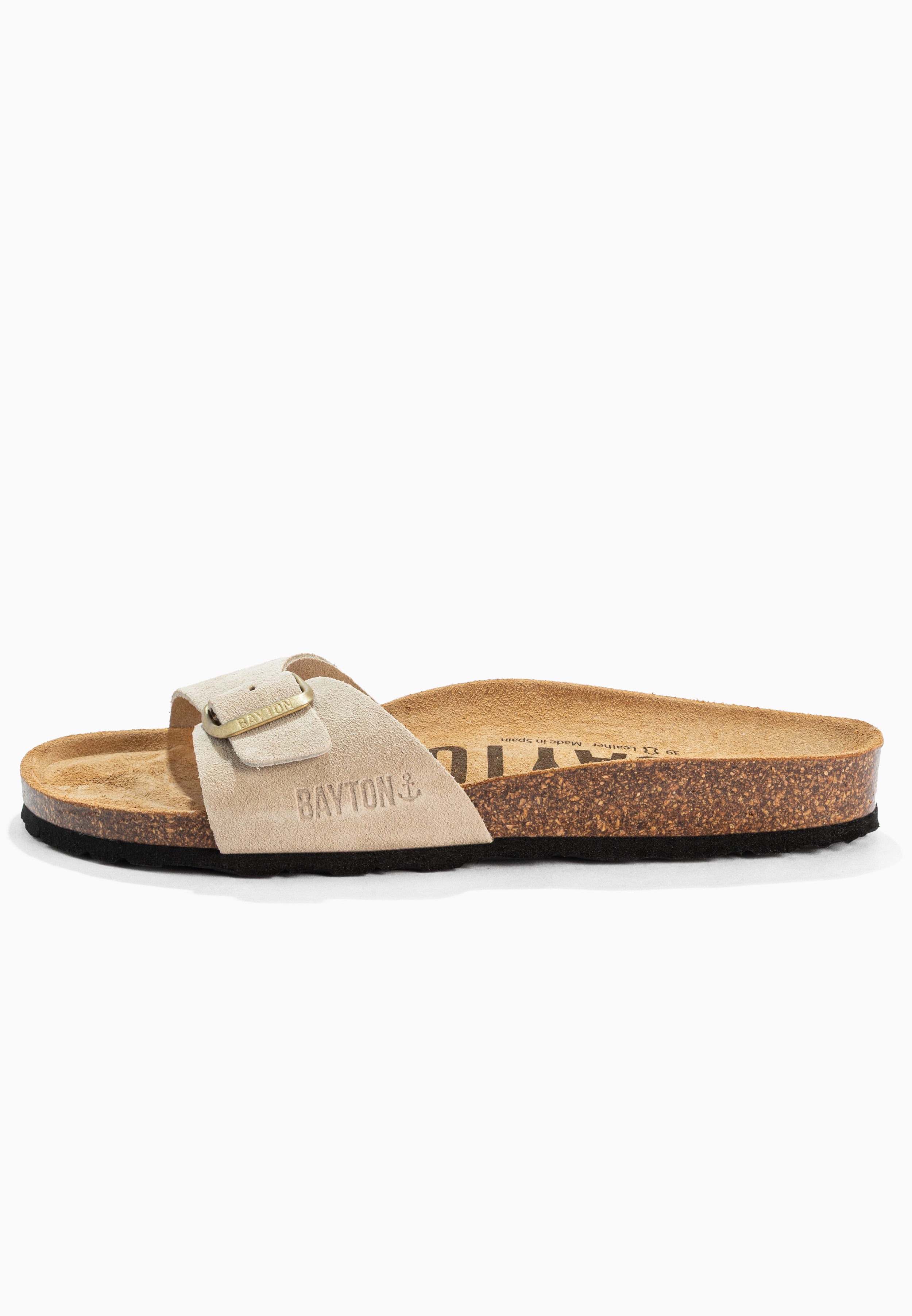 Sandales Zephyr Beige en Cuir Suédé