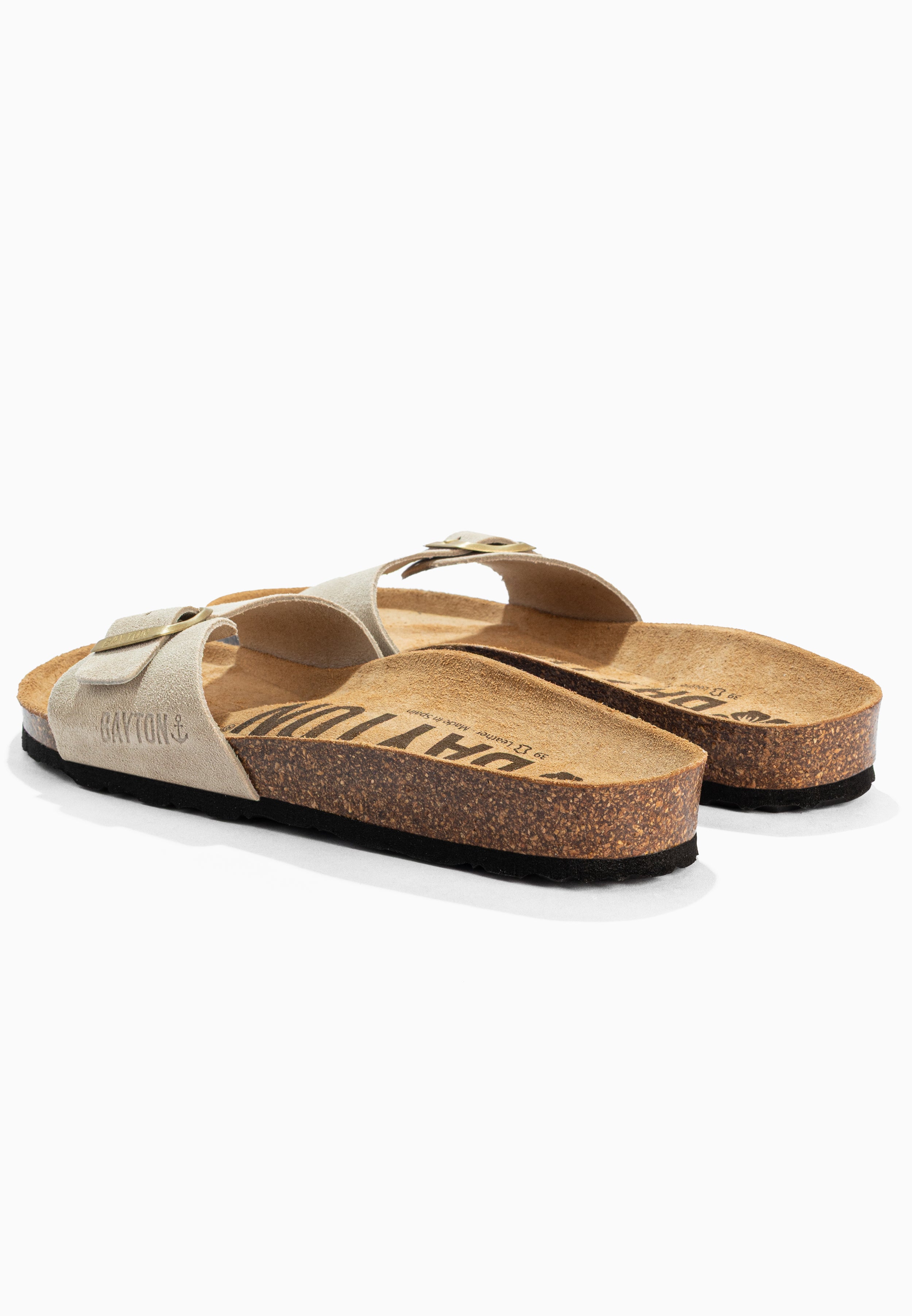 Sandales Zephyr Beige en Cuir Suédé