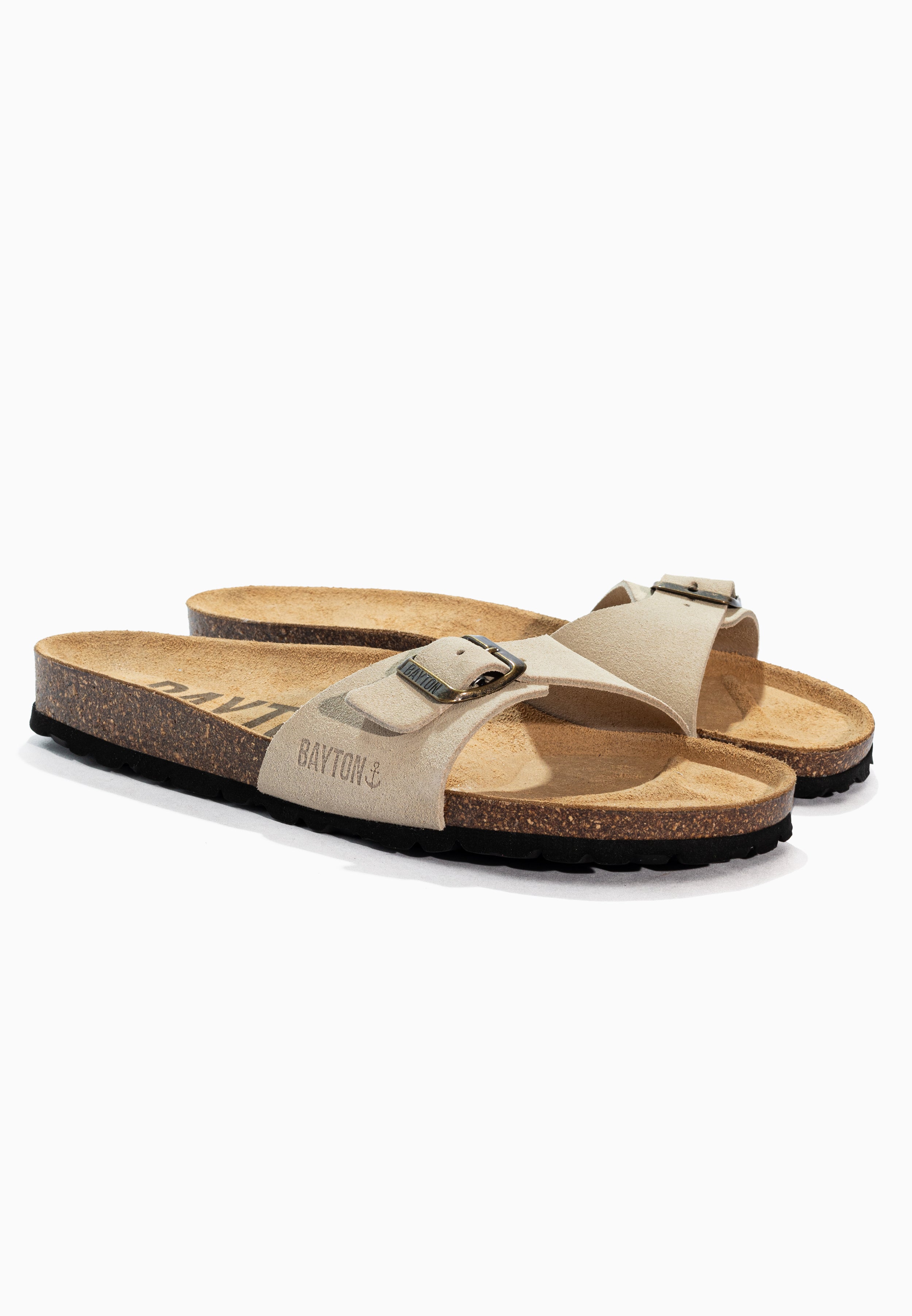 Sandales Zephyr Beige en Cuir Suédé