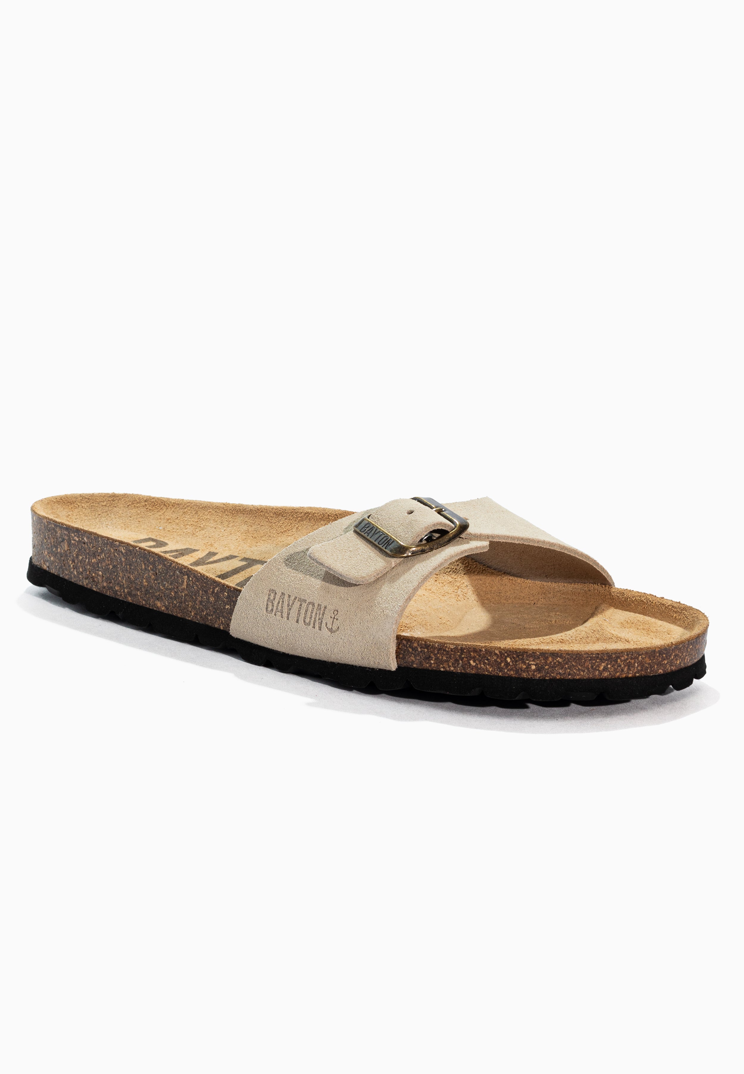 Zephyr Beige Suede Leather Sandals