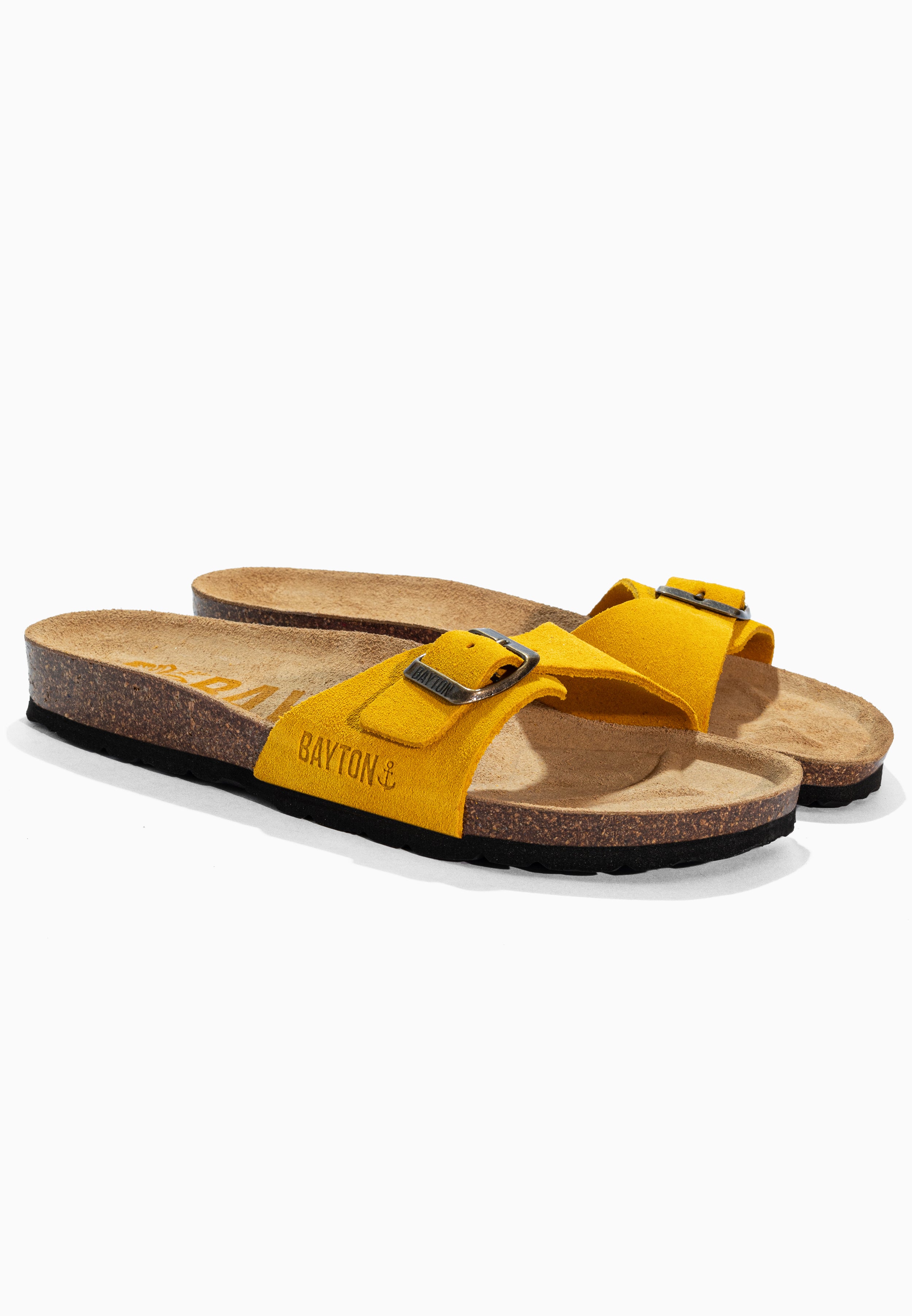 Zephyr Yellow Suede Leather Sandals