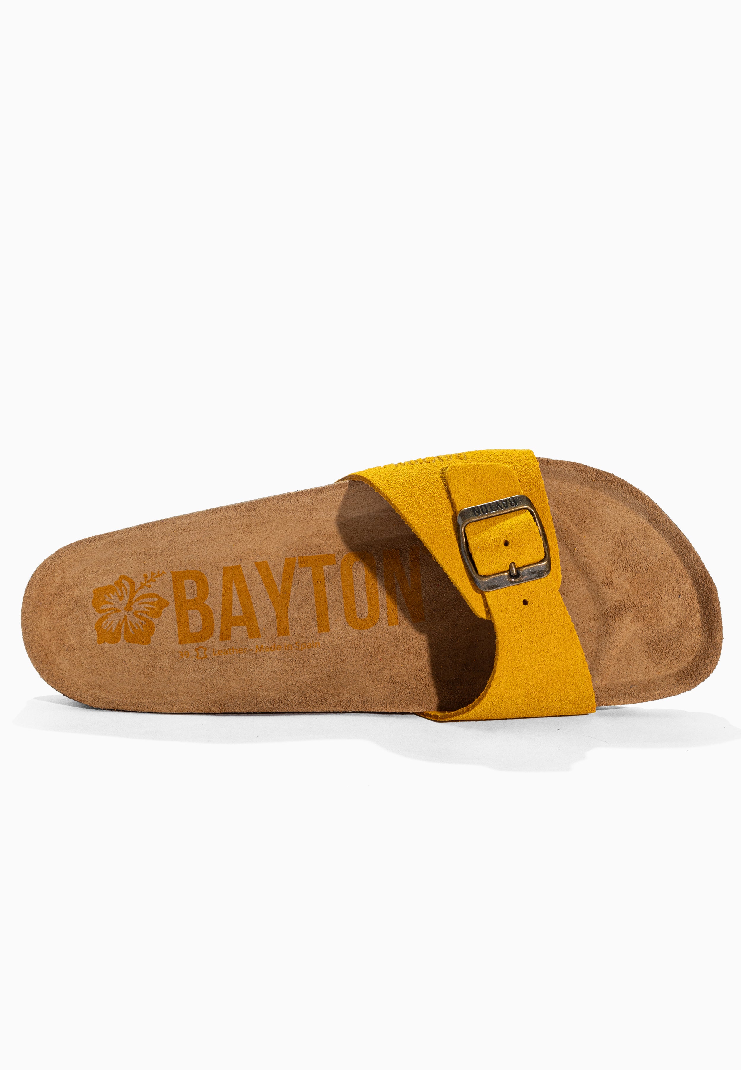 Zephyr Yellow Suede Leather Sandals