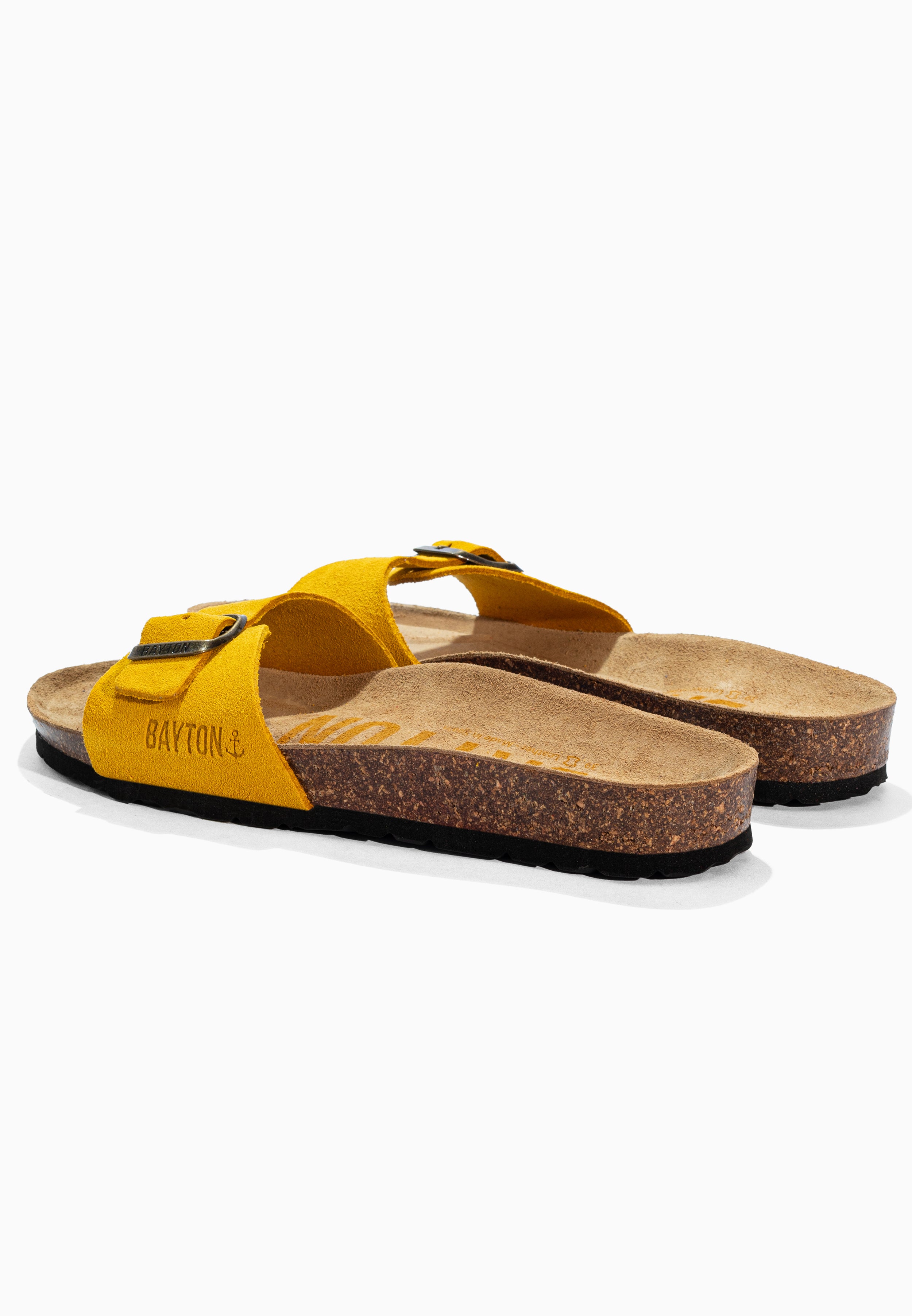 Sandales Zephyr Jaune en Cuir Suédé